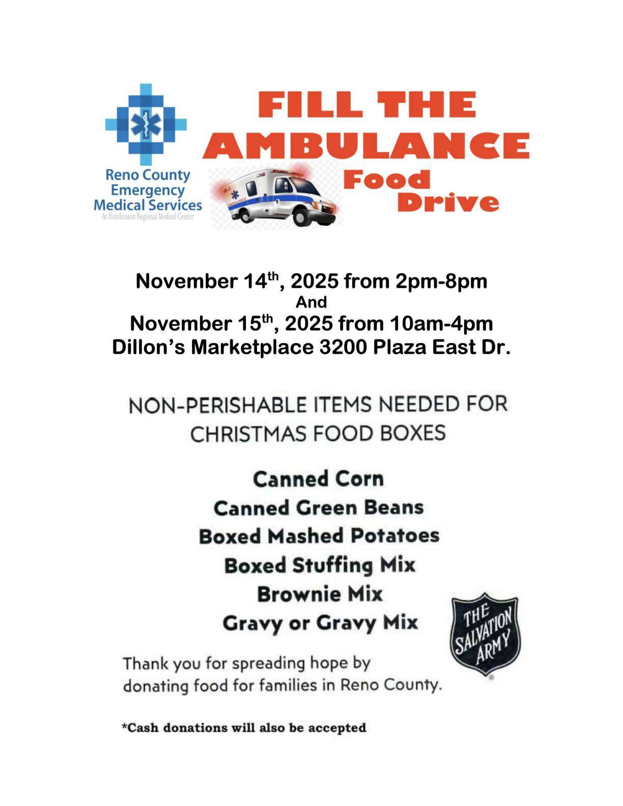 Reno EMS Fill the Ambulance