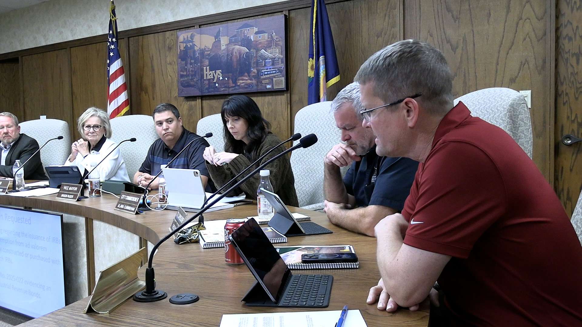 Hays city commissioners approved several economic development incentive requests from housing and retail business developers Thursday. Photo by Becky Kiser/Hays Post