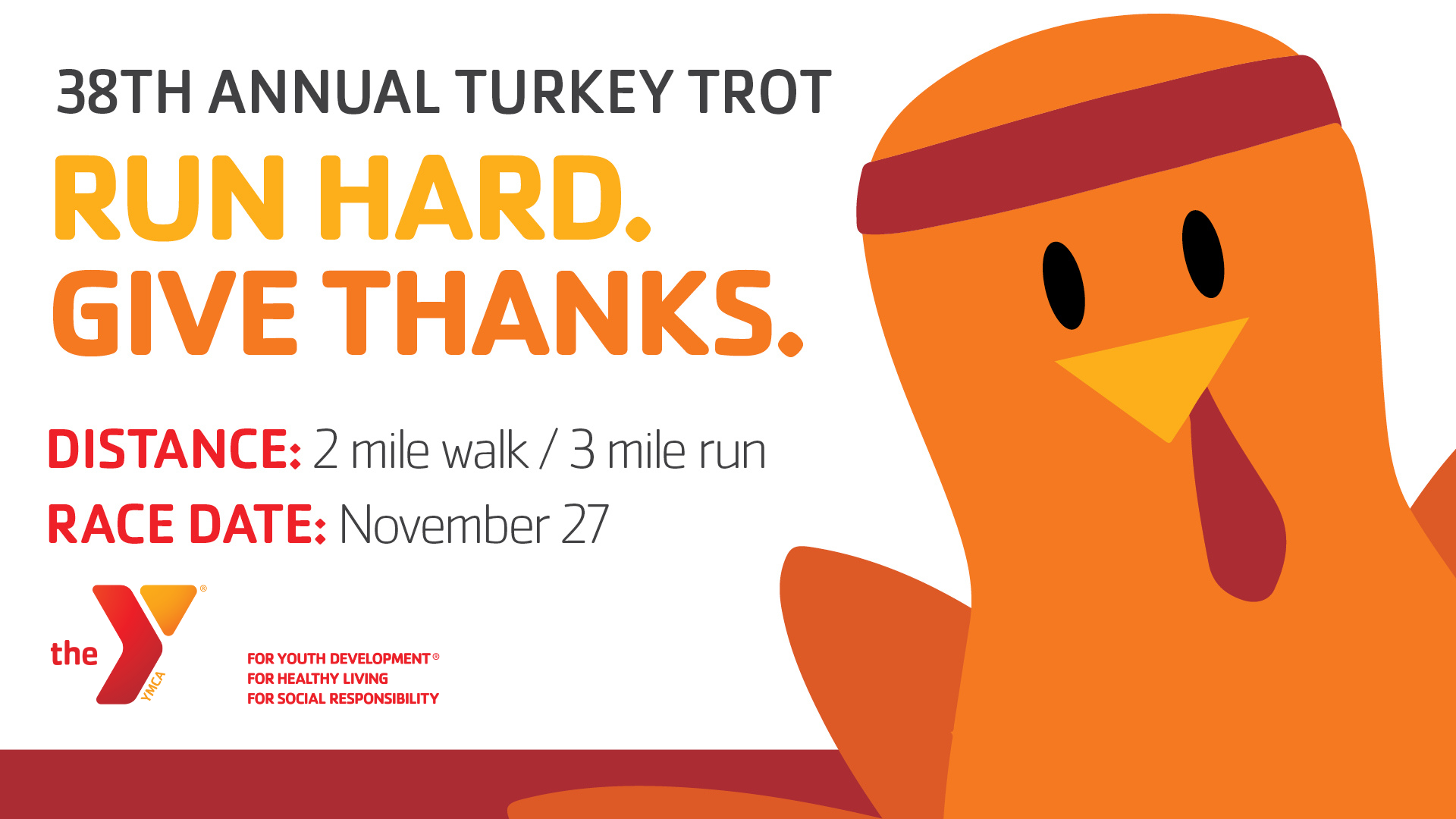38th Annual Turkey Trot by the Salina Family YMCA. Graphic courtesy