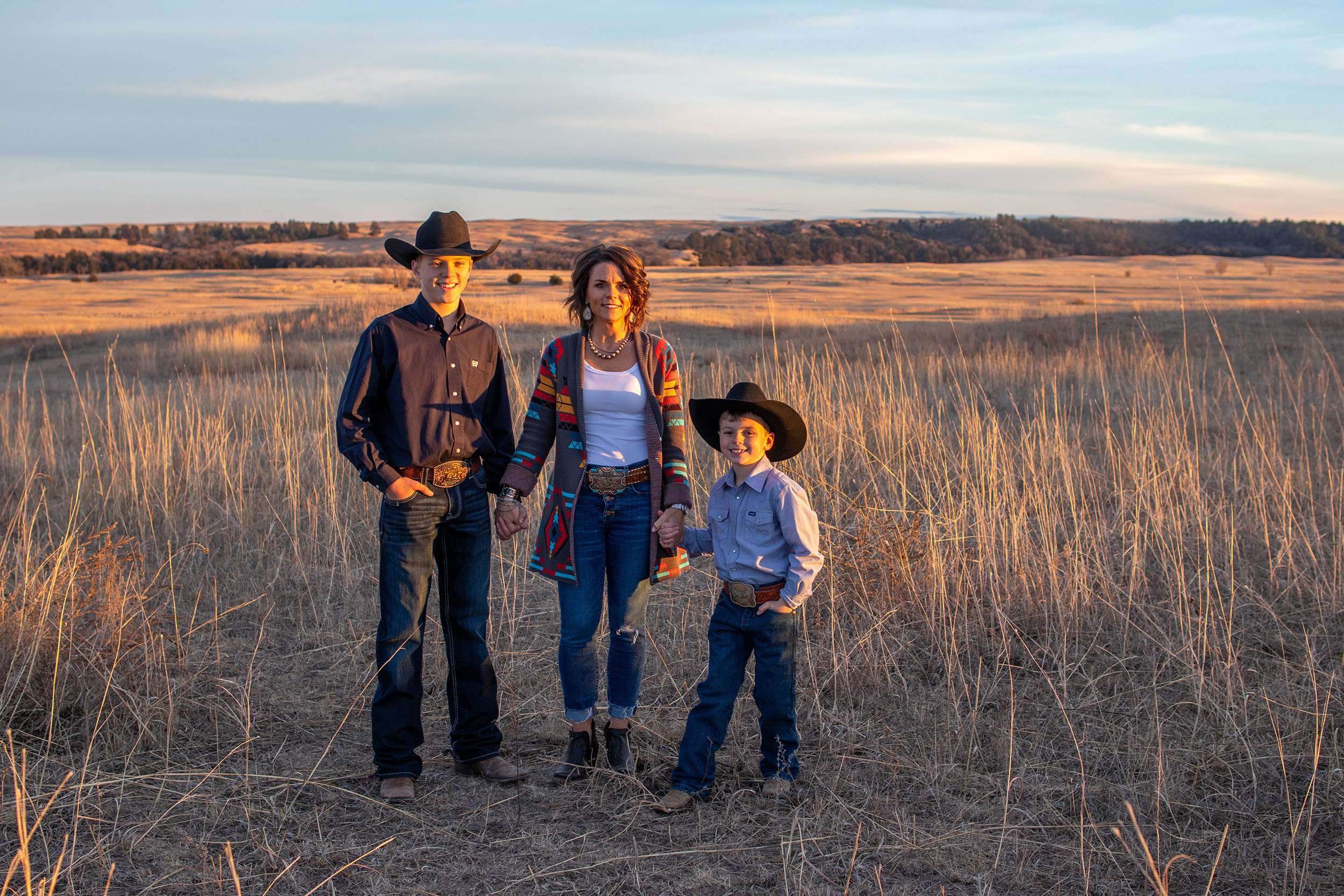 Valentine Children and Families Coalition Executive Director Jill Austin is pictured with her sons Colter, left, and Crue. Austin returned to her hometown seven years ago so her children could grow up in the same place that shaped her upbringing. (Photo by Sandhills Media Co.)