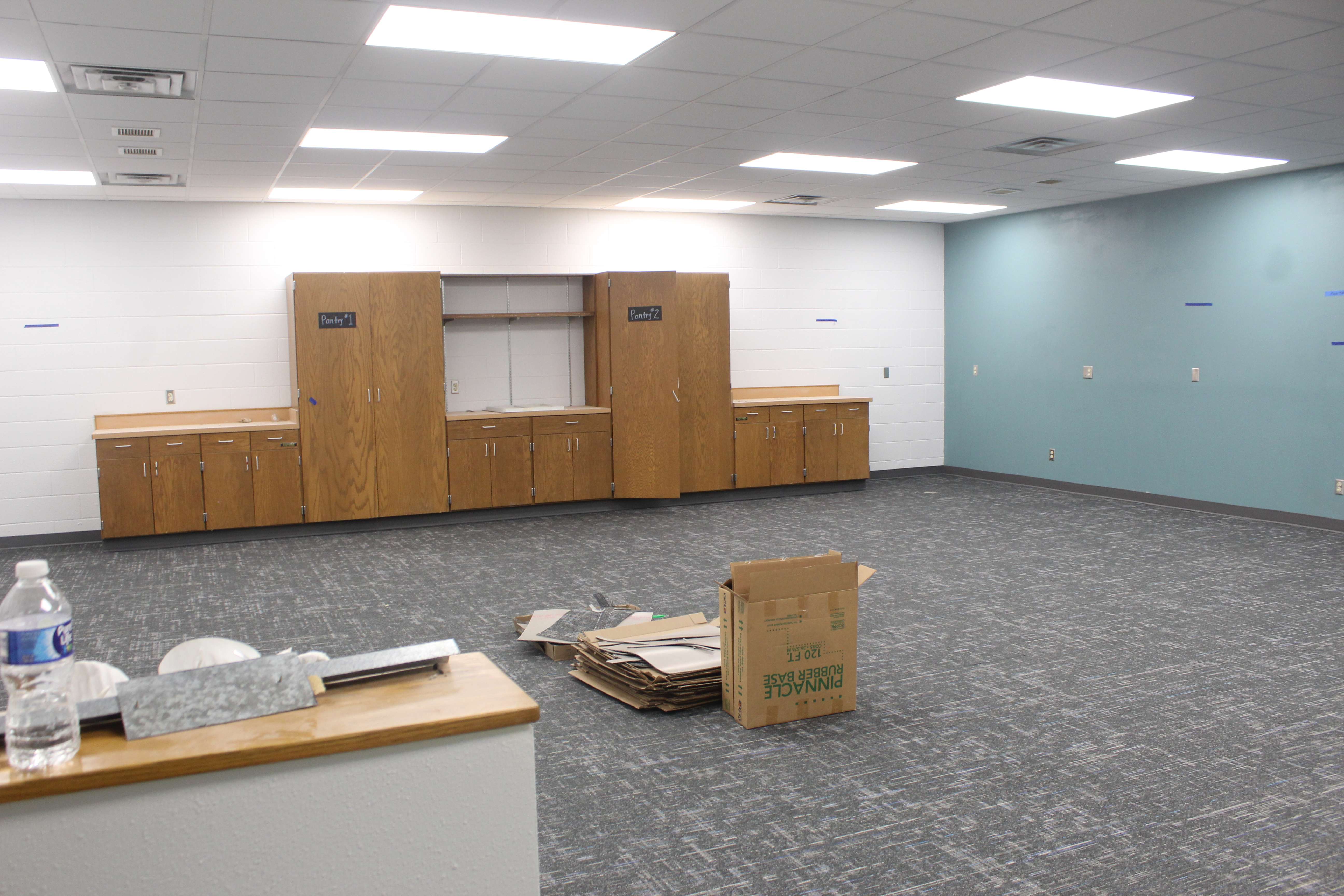 Improvements to this Family and Consumer Science Room are nearing completion. The Hays USD 489 staff completed some renovations in rooms such as this that did not require extensive work. This work was done with capital outlay funds. Photo by Cristina Janney/Hays Post
