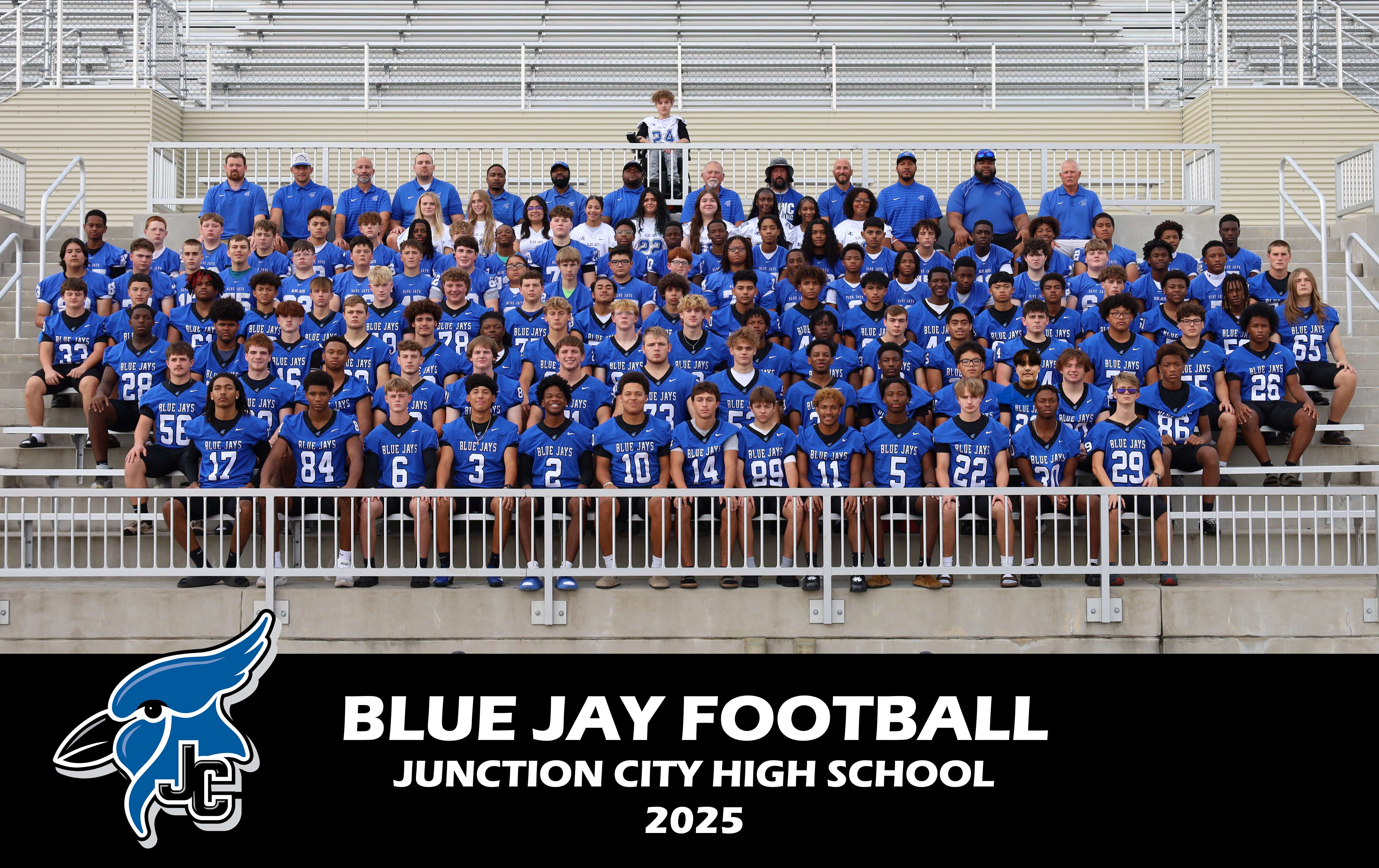 2025 Junction City High School Football Team (Photo credit - Christine Poole - Junction City High School)