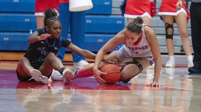 Dylan Alexander and the No. 18-ranked Blue Dragon women's basketball team take on Garden City at 5:30 p.m on Wednesday at the Sports Arena. (Andrew Carpenter/Digital Fox Photography)