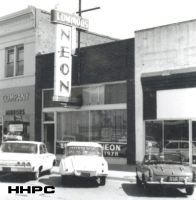 Luminous Neon - 21 W. 2nd - May 1966. Courtesy of the Conard-Harmon Collection.