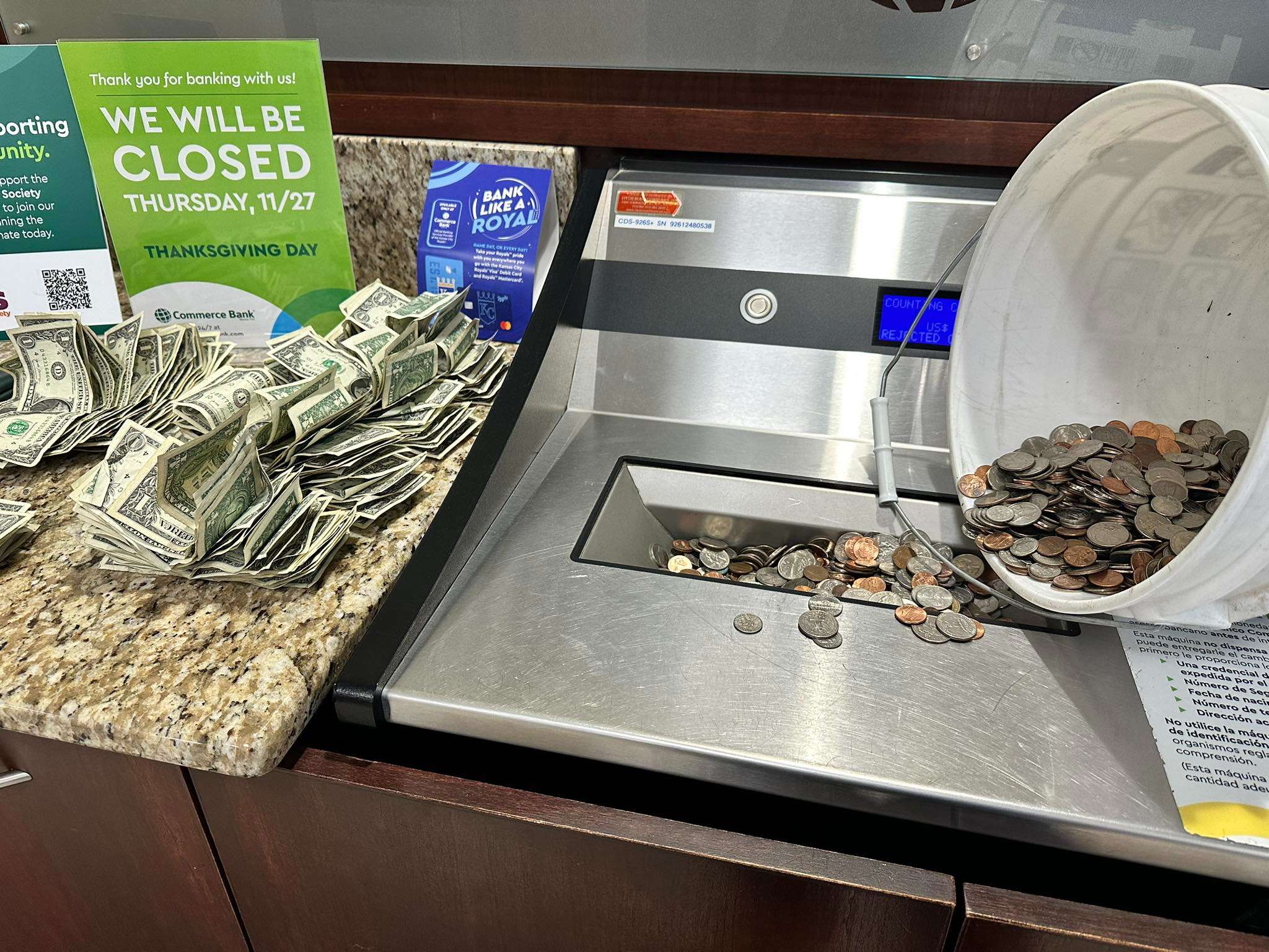 First Call for Help also thanked&nbsp;<a href="https://www.facebook.com/ceRvs.stores?__cft__[0]=AZViFnHQmc9CsHkj27NXTOIL4SYebwzvfvJyBwNcspYc8WUxDpbAzCLYvCLgwV0T107J7U_NQ5iEzIglJSmu6rKU19iPNLrd1QytPiMT_3aAA6mcucxoO61LeTyi2qK3FutNR_fDrNFJPgEtntiQ_zBq&amp;__tn__=-]K-R">Cerv's</a>&nbsp;for collecting money for the agency at its checkout counters. "All this money goes right back into our food pantry! What awesome customers you have!" the agency said. Courtesy photo