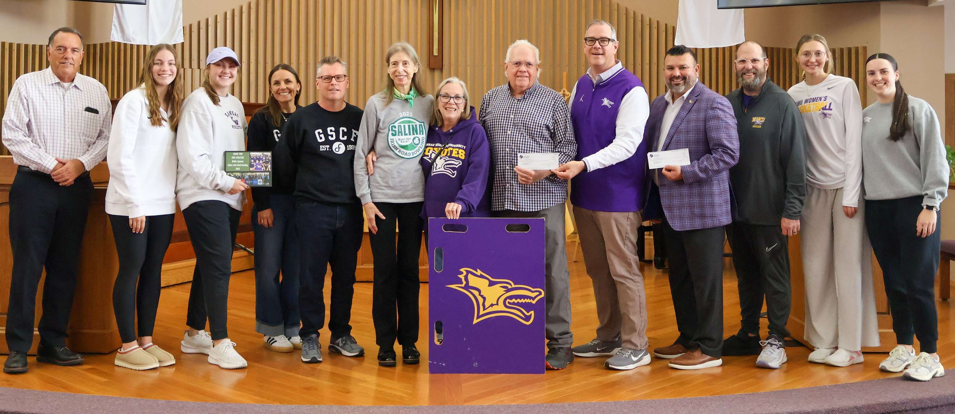 Left to right: Dave Baker, Maile Hrabe, Harper Taylor, Leah Wilson, Michael Chambers, LA   Wesley, Nancy Lonergan, Jerry Lonergan, Matt Thompson, Miguel Paredes. Scott Jagodzinske, Jocelyn Hall, Madi Lamber. Courtesy photo.