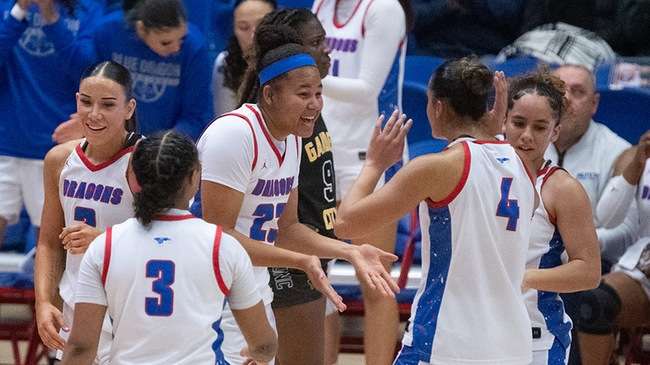 The No. 18-ranked Blue Dragon women's basketball team travels to play No. 14 Butler at 2 p.m. on Saturday in El Dorado. (Andrew Carpenter/Digital Fox Photography).