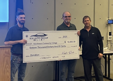 Jacob Dreiling (L), Kevin Berrey instructors and Kyle Eck of the Eck Motor Group