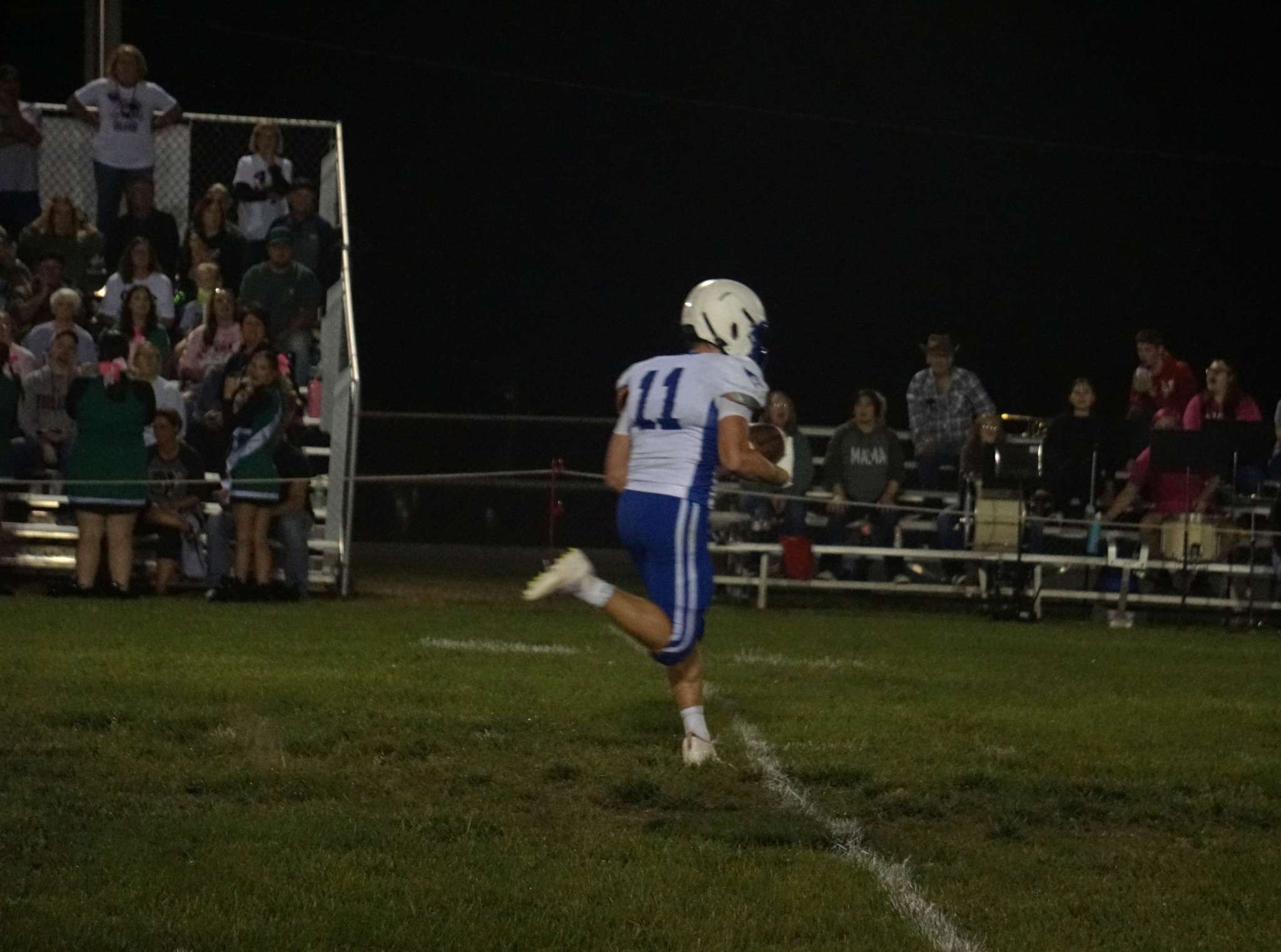 Rock Port running back Brock Holmes.&nbsp; The Blue Jays beat St. Joseph Christian 70-12 in the 8-man state quarterfinals, advancing to the semifinals for the first time since 2012/ Photo by Matt Pike