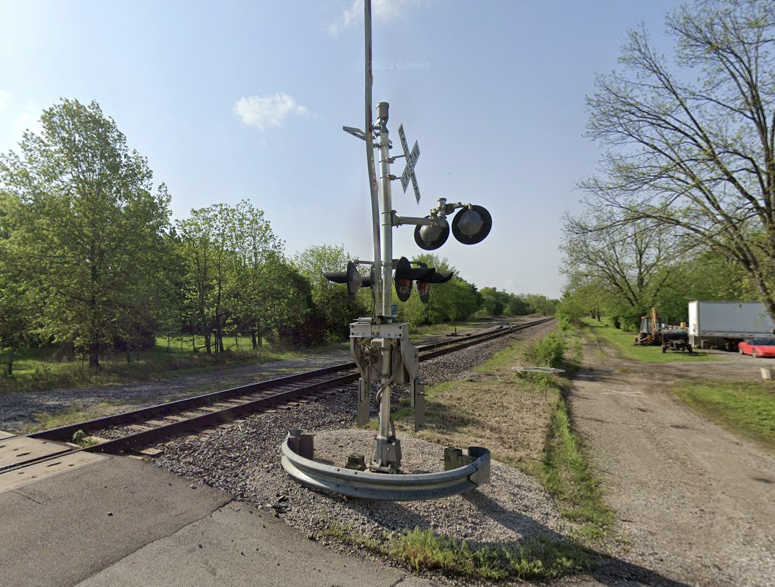 Near the location of the accident in Altoona-Google image