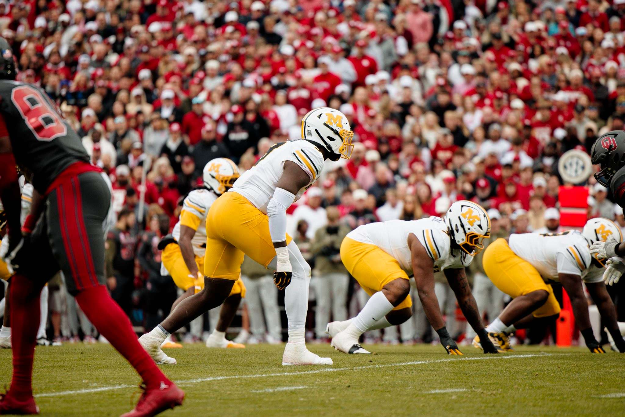 The Missouri Tigers offense looked stagnant against Oklahoma, as the Tigers losing streak in Norman moved to 19 games falling 17-6/ Photo courtesy of Mizzou Football on X