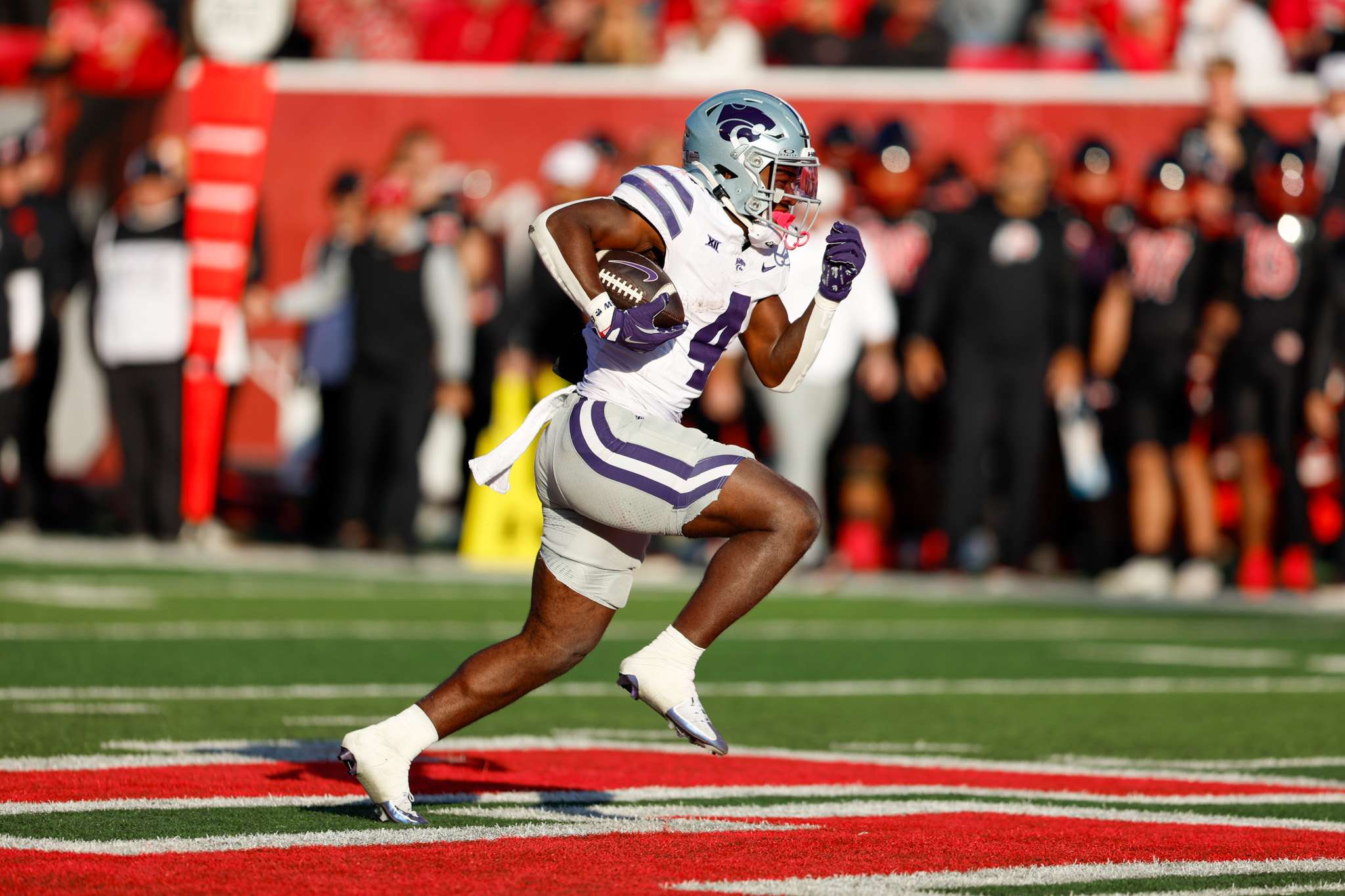 Joe Jackson rushed 24 times for 293 yards and three touchdowns, but Kansas State fell to #12 Utah 51-47 on Saturday/ Photo courtesy of K State Football on X