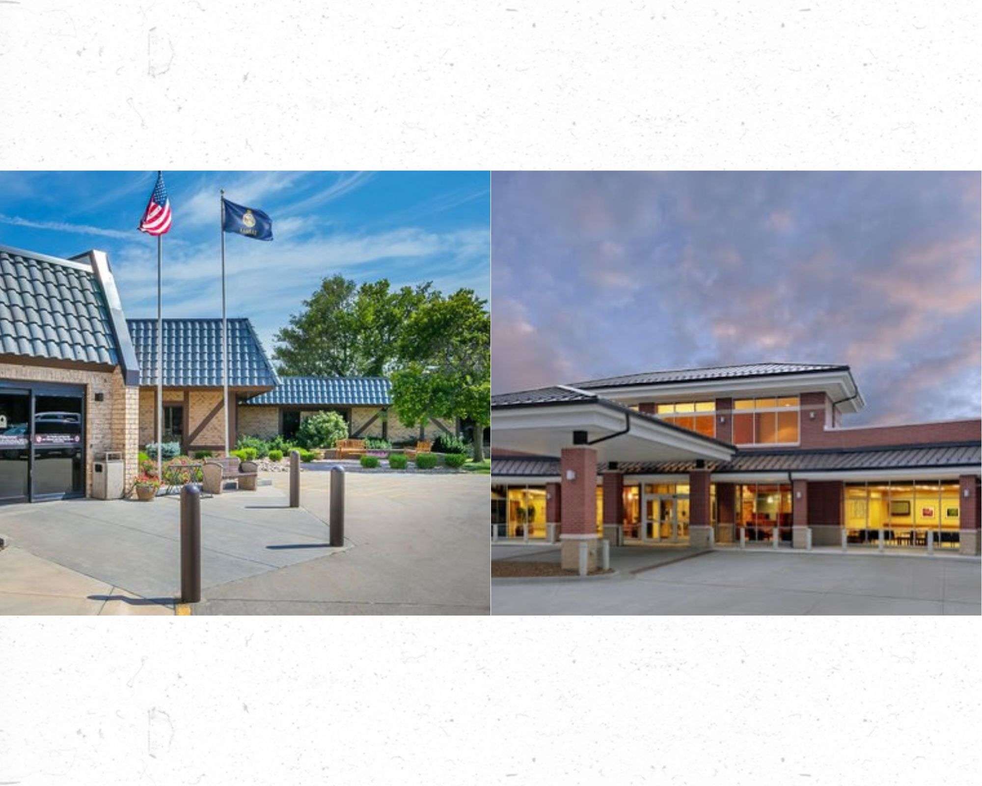 <b>Left to right:</b> Lindsborg Community Hospital. Memorial Health System.