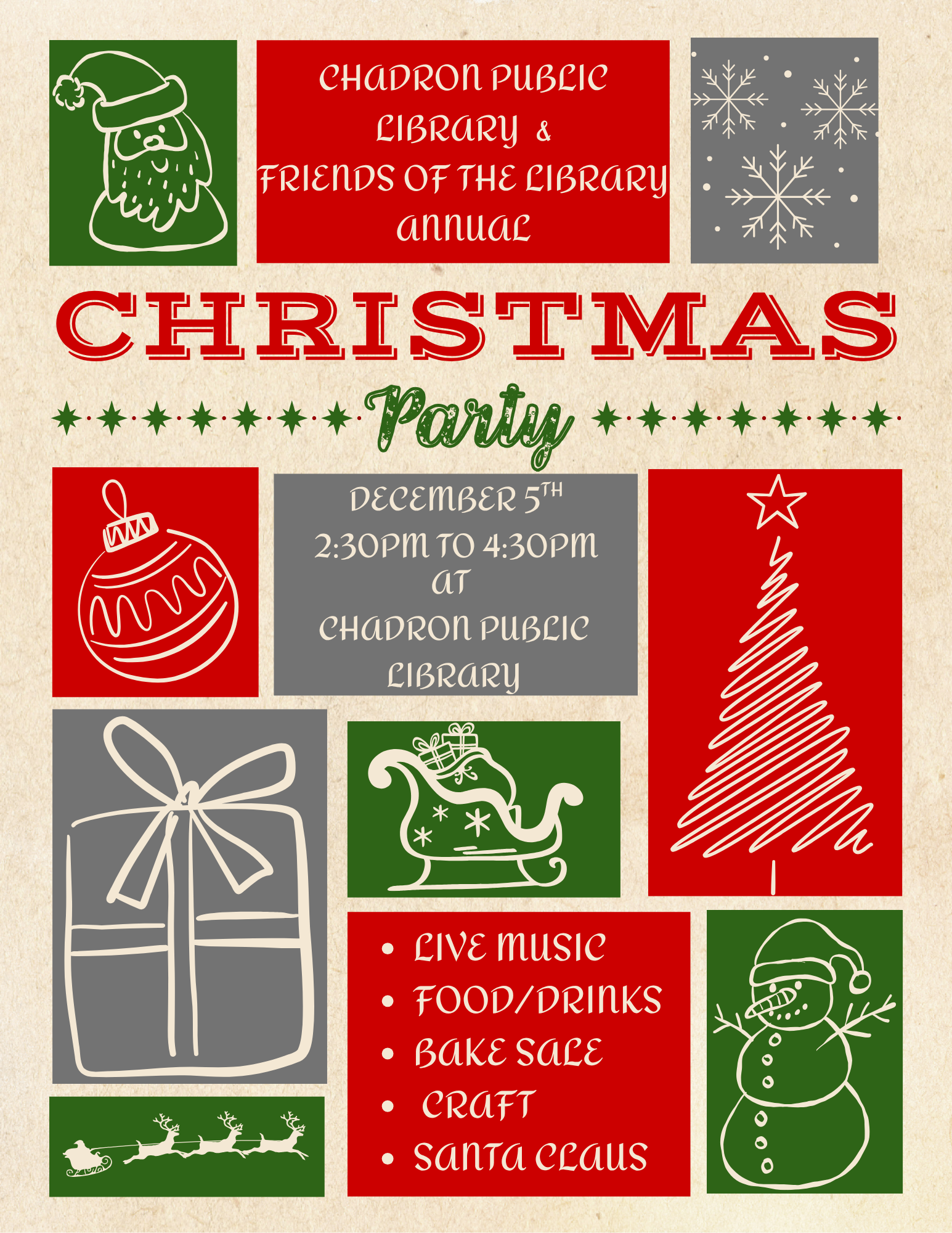 Christmas Party flyer