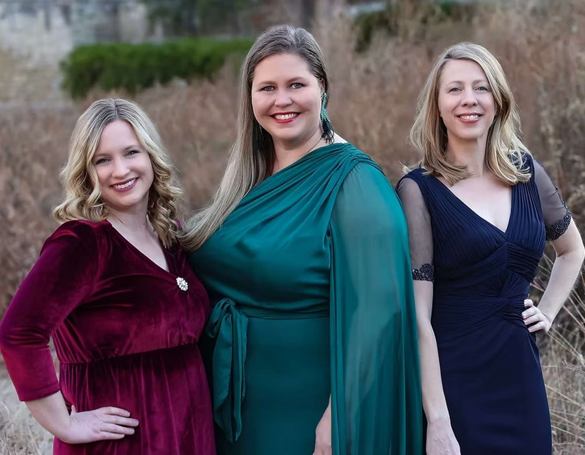 <b>Left to right</b>: Alyssa Morris, Karen McLaughlin Large, and Amanda Arrington. Courtesy of Birger Sandzén Memorial Gallery