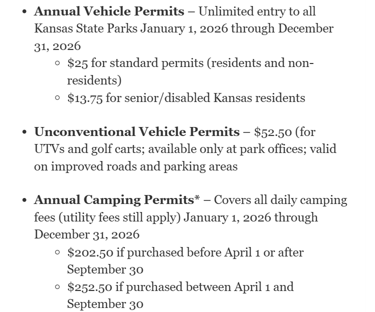 14-Night Camping Permits* <br>$112.50 for 14 nights of camping (utility fees still apply)