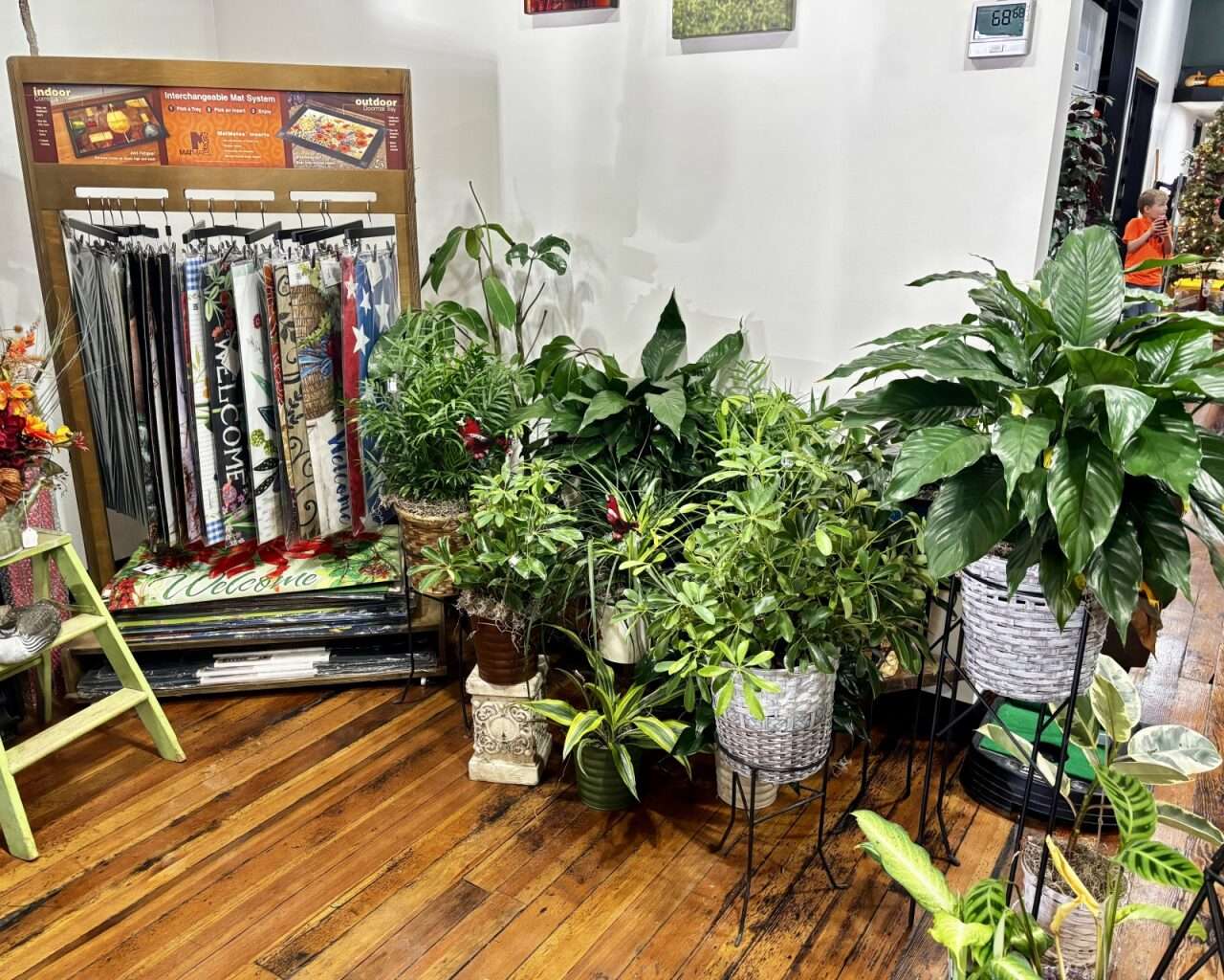 Plants and mats at Paradise Flats Gifts &amp; Florals. Photo by Tony Guerrero/Hays Post