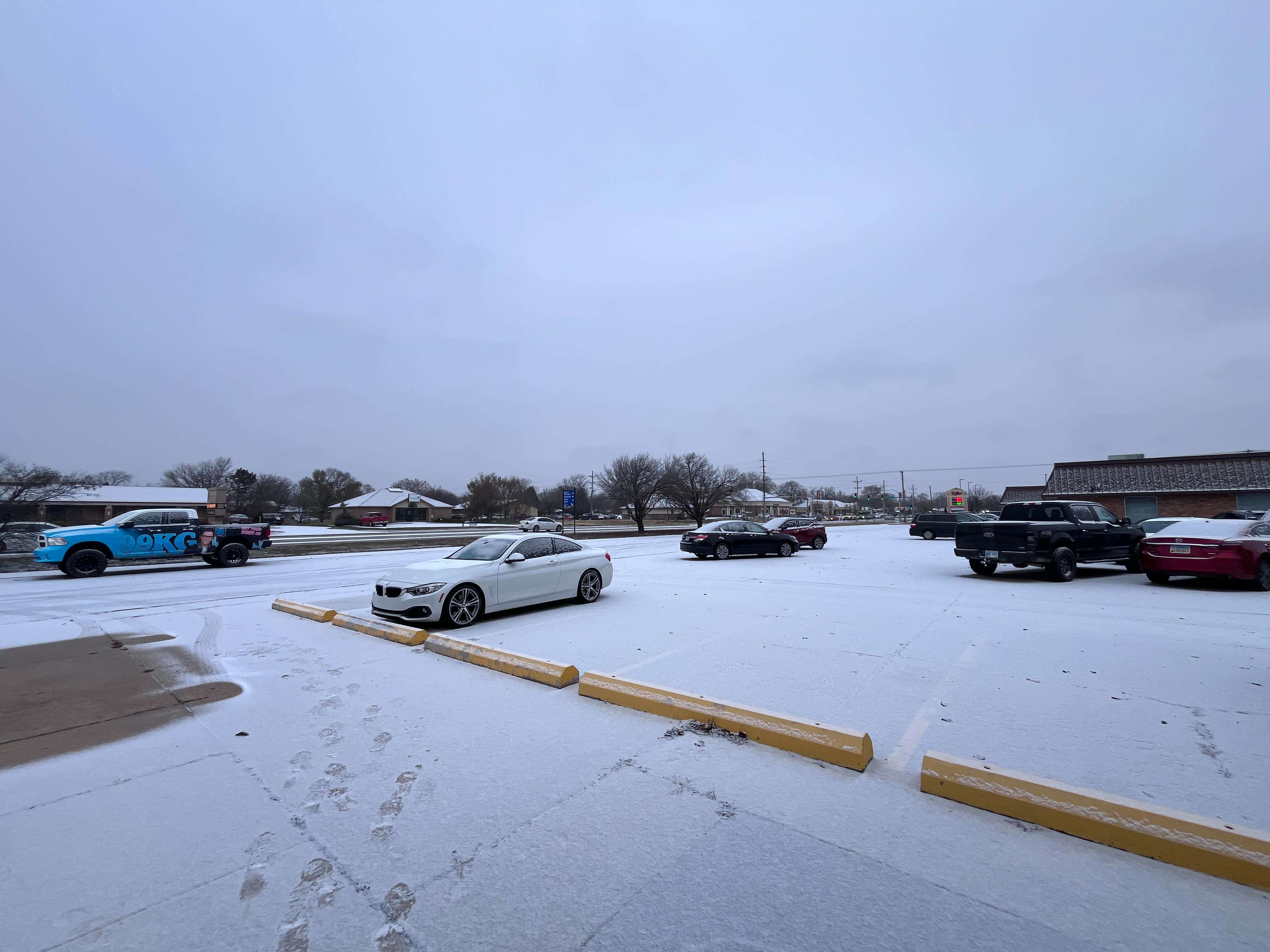 Snow in Salina on Monday, December 1, 2025