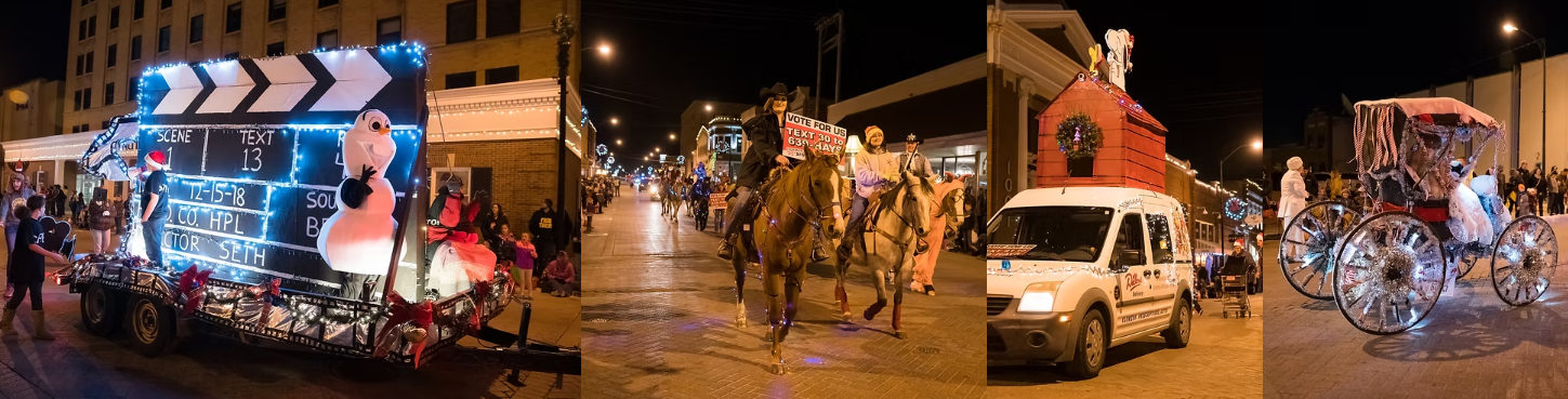 FrostFest Illuminated Parade, downtown Hays. Photos courtesy The Bricks