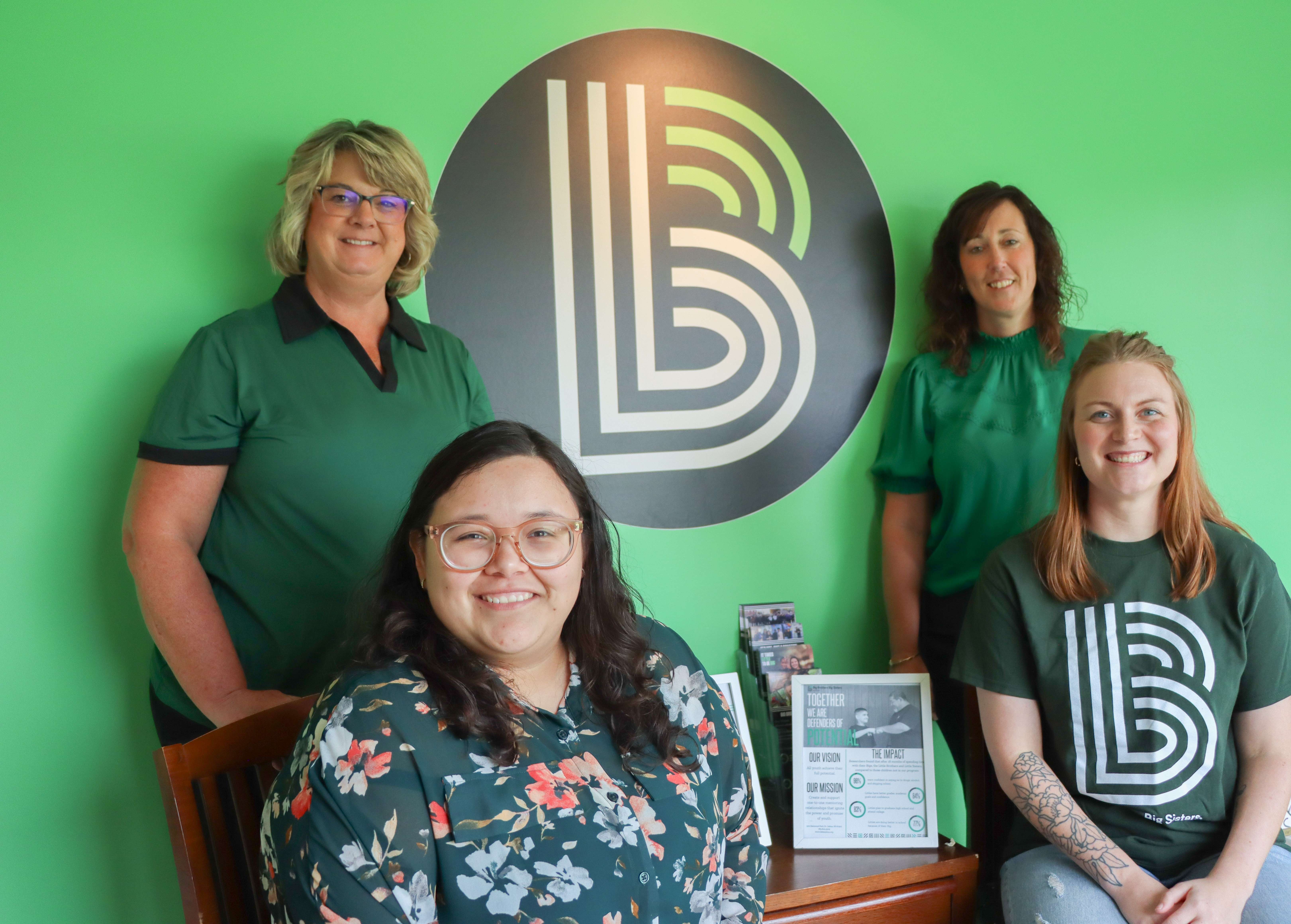 Big Brothers Big Sisters of Salina team: Becky Rowley (<b>top </b><b>left</b>). Marisol Garcia (<b>bottom </b><b>left</b>). Amanda Otto (<b>top </b><b>right</b>). Bailie Troll (<b>bottom right</b>)