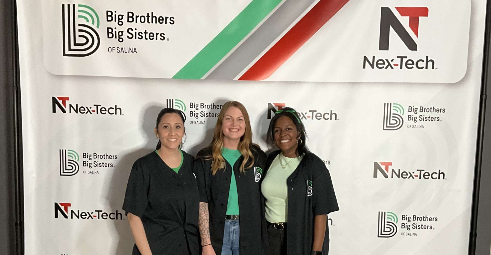 BBBS of Salina team from left to right: Claudia Quezada-Commerford, Bailie Troll, Christina Cook