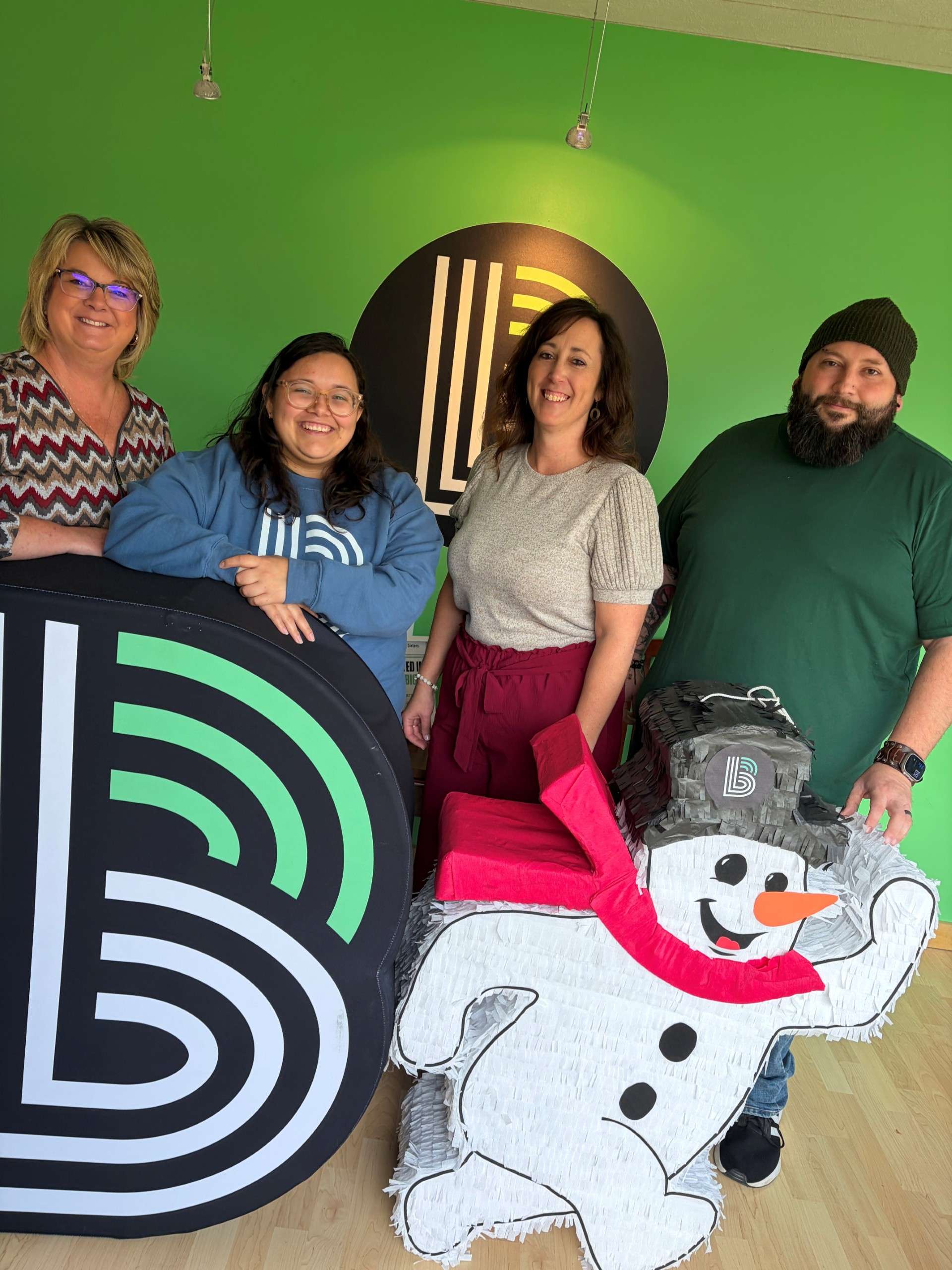 BBBS of Salina team from left to right: Becky Rowley, Marisol Garcia, Amanda Otto, Thomas Sharples