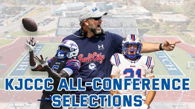 Blue Dragon Football earns 25 overall spots on the 2025 All-KJCCC Football team, including Drew Dallas (Coach of the Year), Darius Wiley (Defensive Player of the Year) and Derick Salley Jr. (co-Offensive Player of the Year).