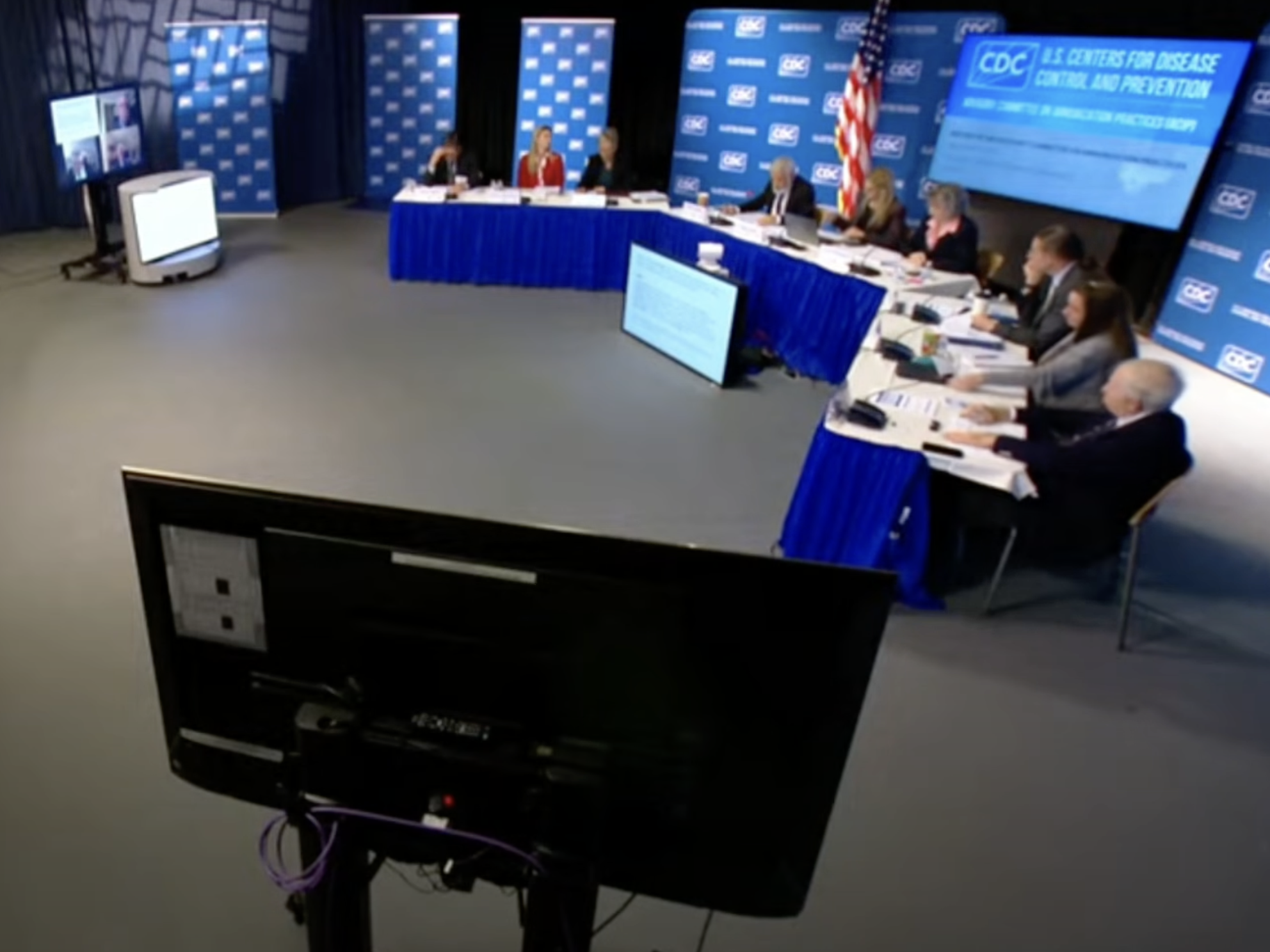 CDC Vaccine panel during the meeting Friday morning-image from CDC video