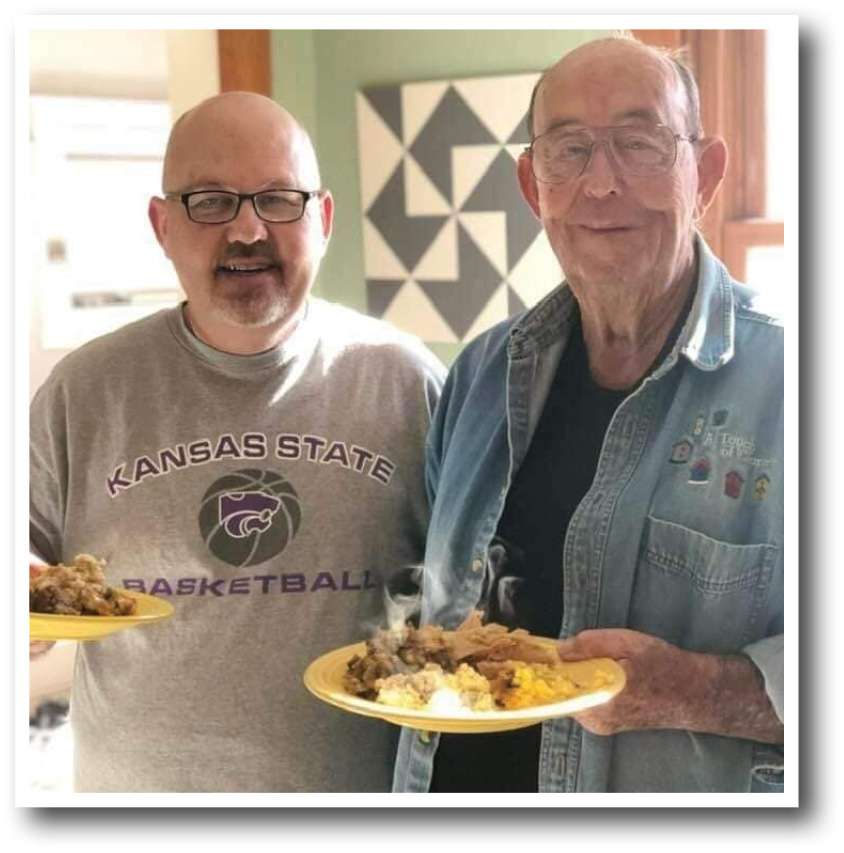 Andy and his dad at Thanksgiving. Courtesy photo