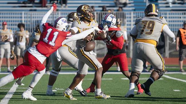 J'lynn Allen and the No. 1-ranked Blue Dragons play play No. 4 Northwest Mississippi at 6:02 p.m. Saturday in the NJCAA Division I National Semifinals at Gowans Stadium. (Andrew Carpenter/Digital Fox Photography)