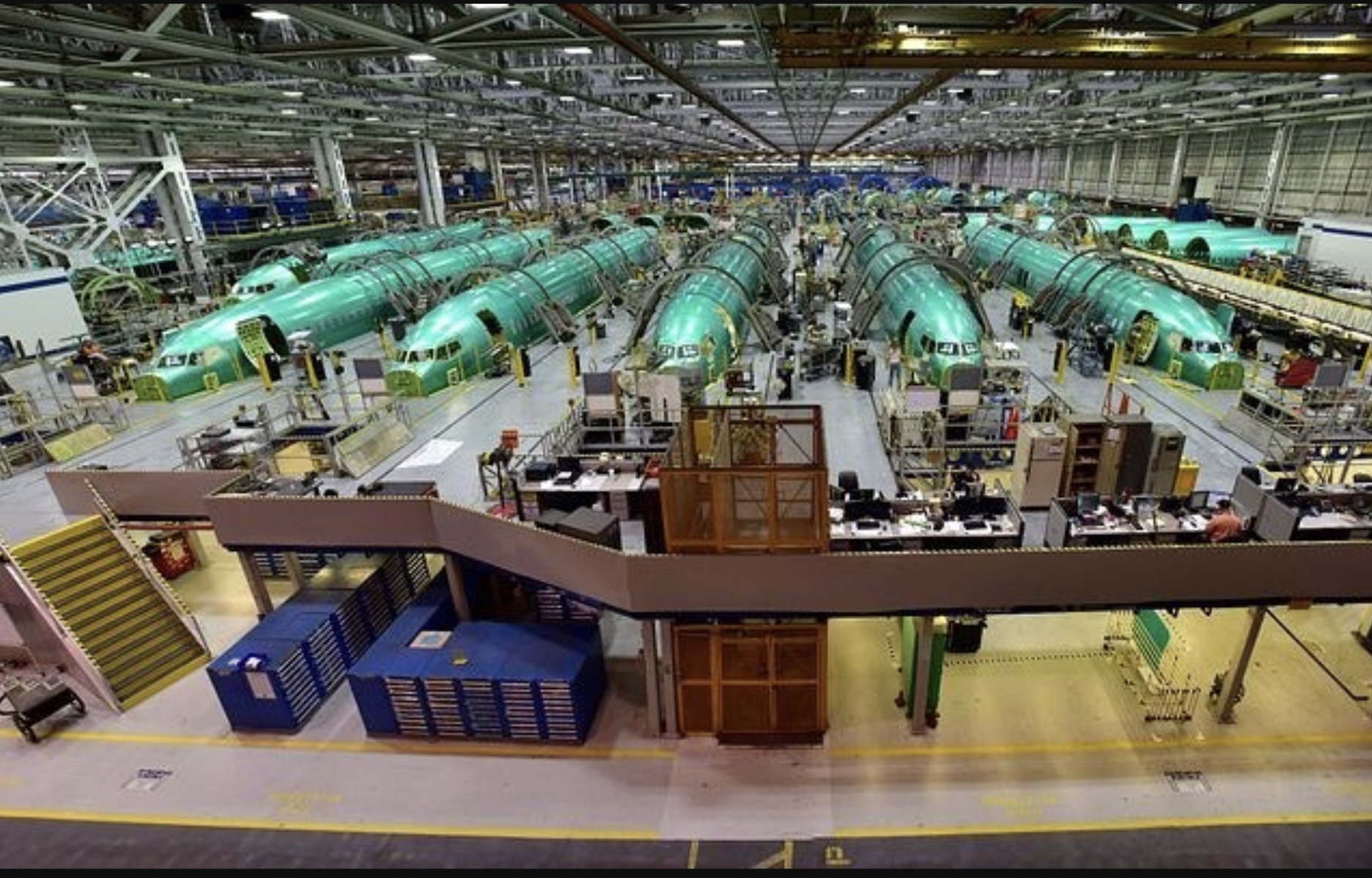 737 fuselage production in Wichita-Boeing photo