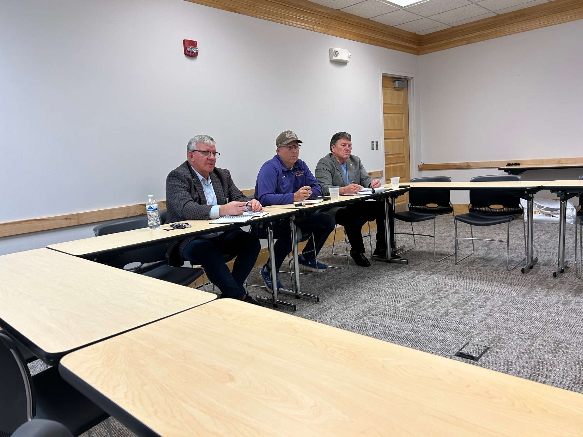 ( L-R ) State Representatives Nathan Butler and Shawn Chauncey plus State Senator Mike Argabright