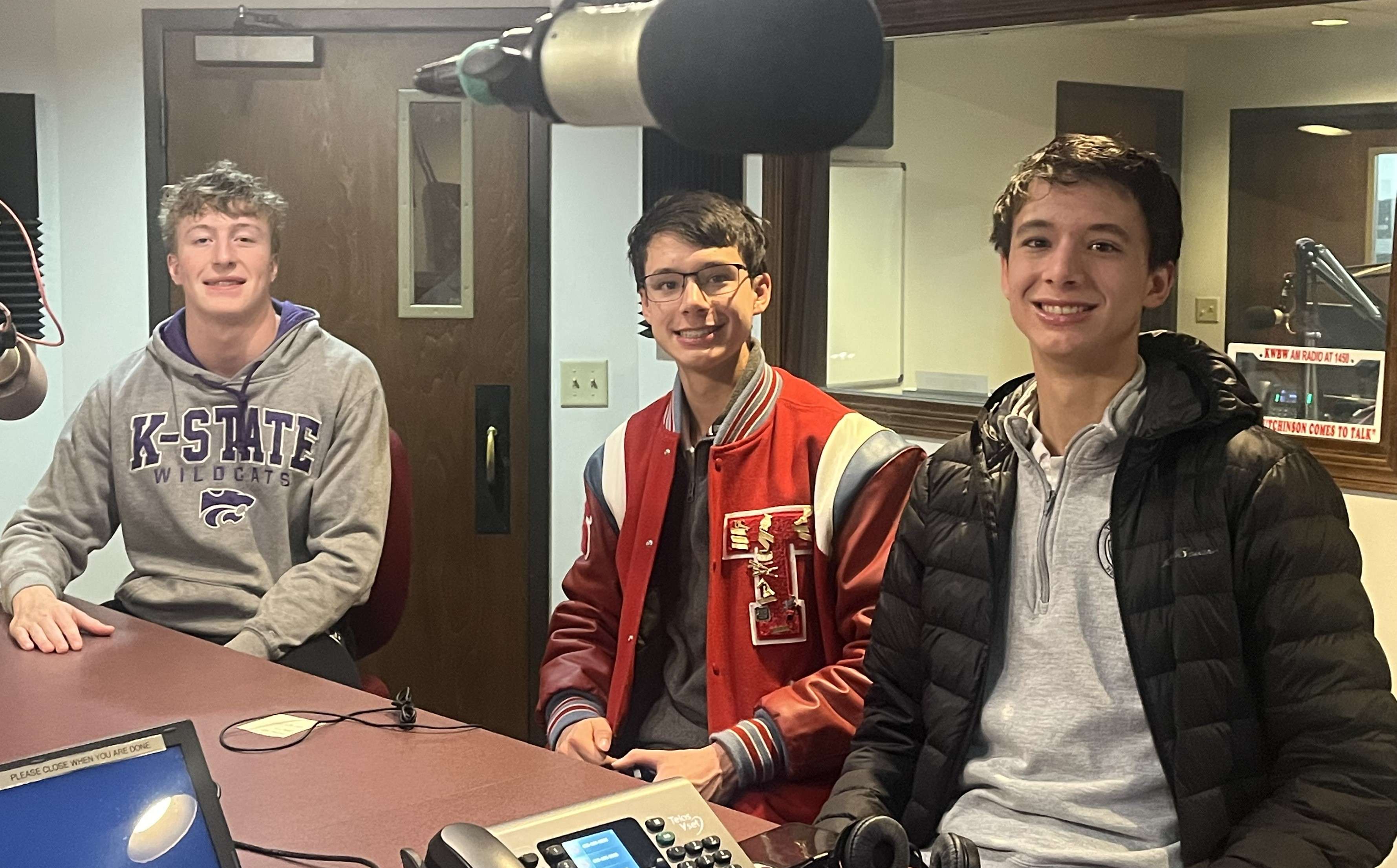 Sam Vogel (L), Jacob Lindstrom (M), and John Lindstrom (Hutch Post photo)