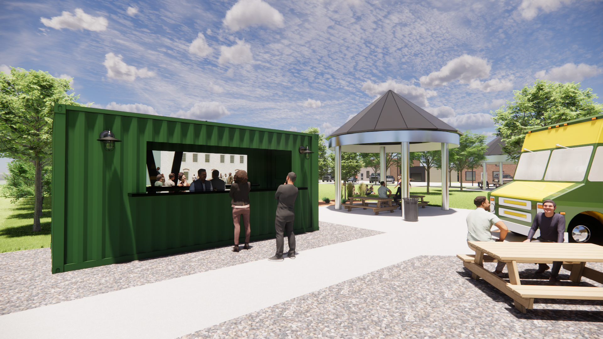 Proposed shipping container concession stand. Courtesy photo<br>