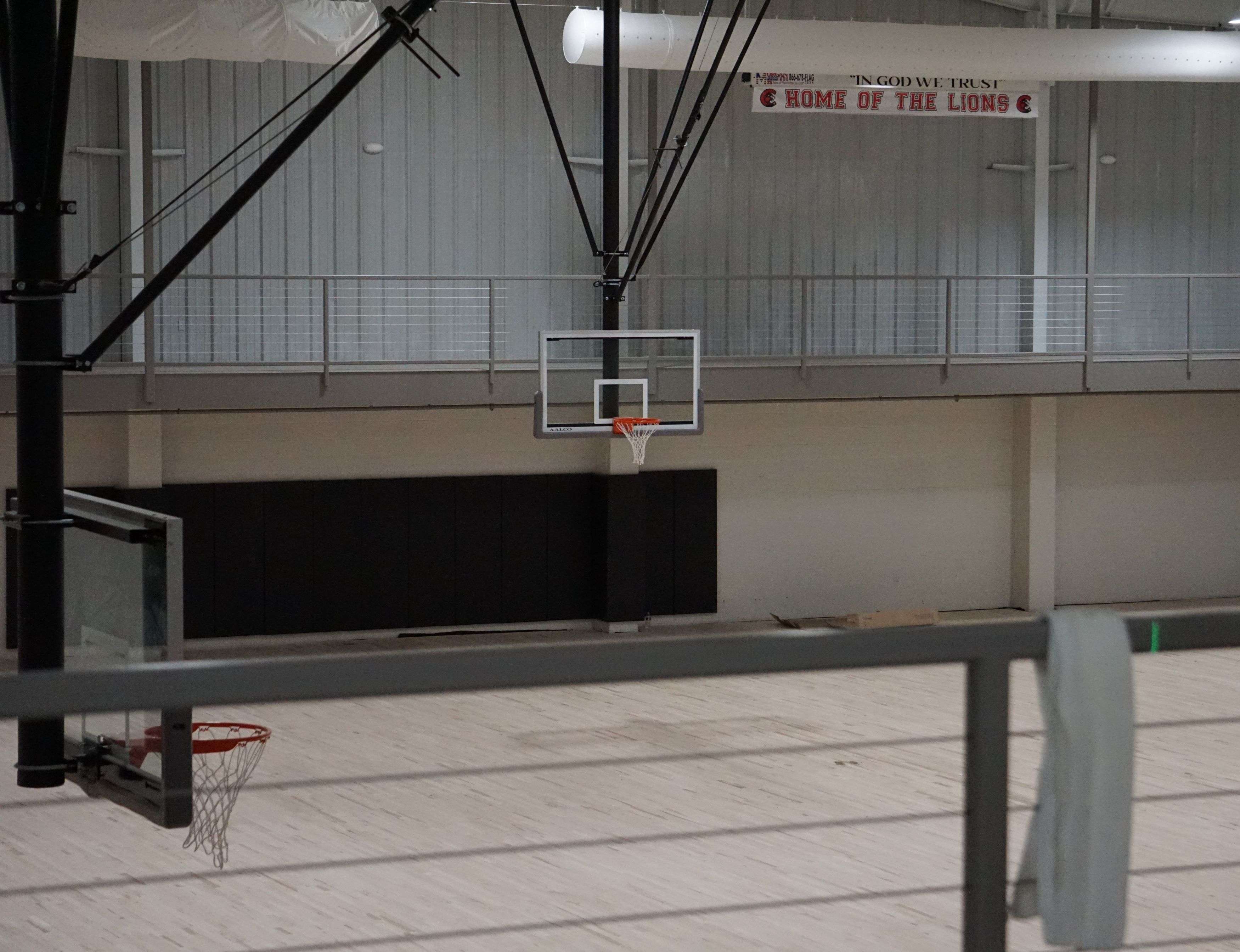 New gym at the St. Joseph Christian School nears completion/Photo by Brent Martin