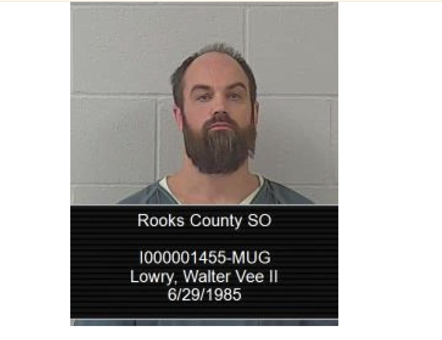 Lowry photo Rooks Co. Jail