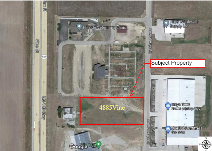 New location of Vernie's Trux-N-Equip. City of Hays