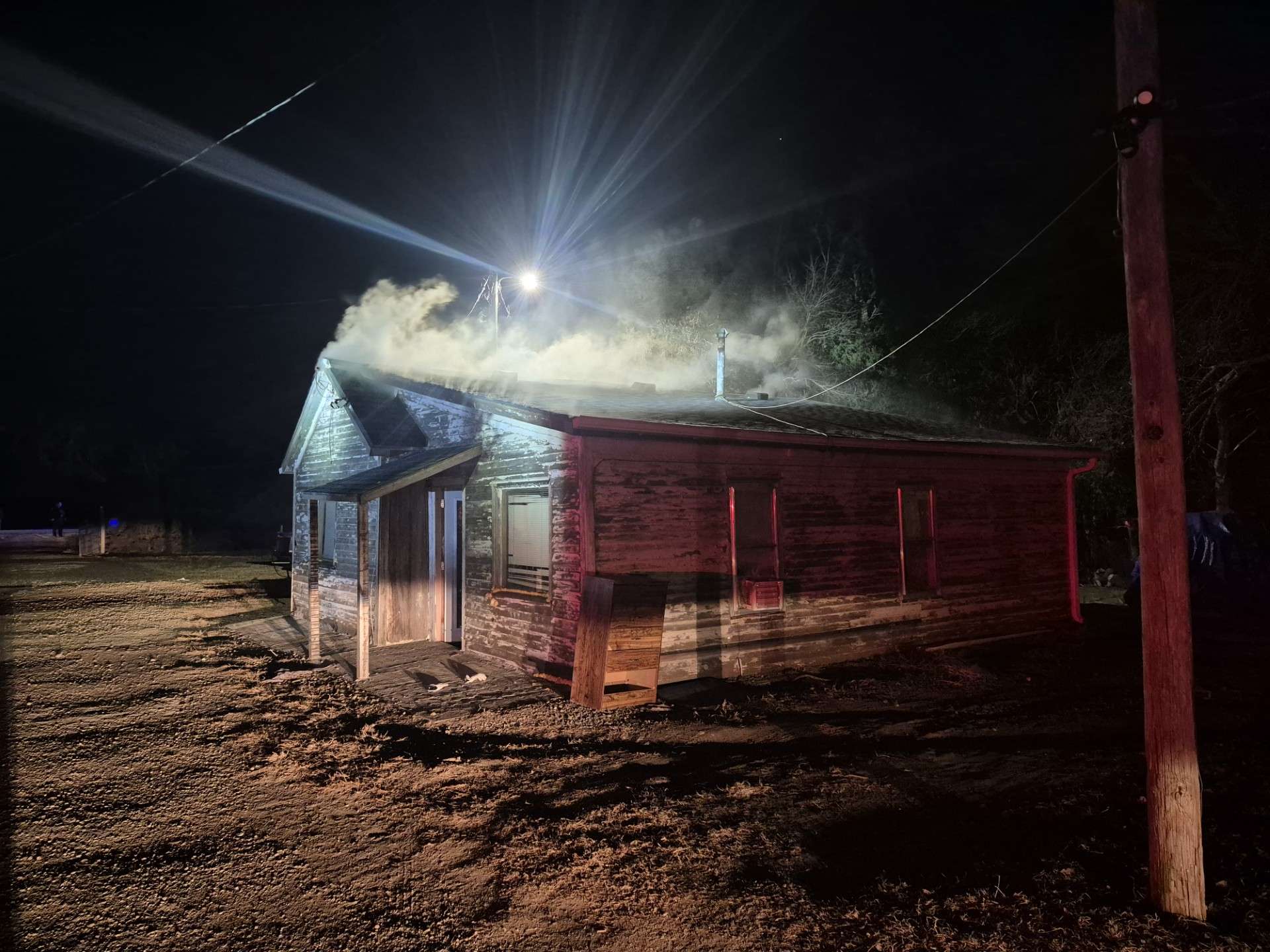 House fire in the 800 block of North Halstead Road on Saturday, December 13.