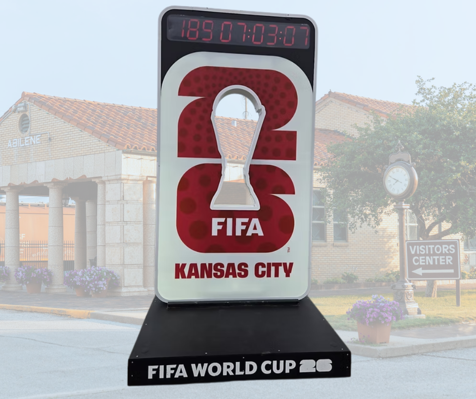 2026 FIFA World Cup Countdown Clock to arrive in Abilene, KS Dec. 22 - 27