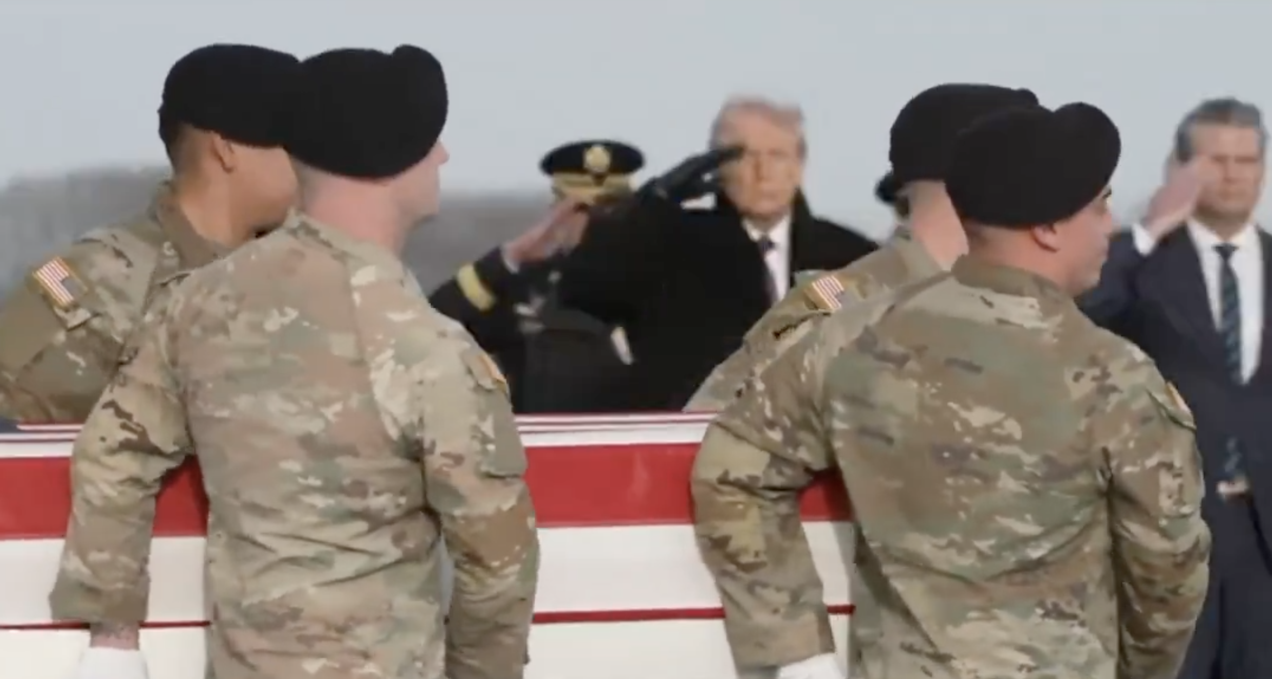 On Wednesday, President Trump witnesses the dignified transfer of the three American Patriots killed in Syria.