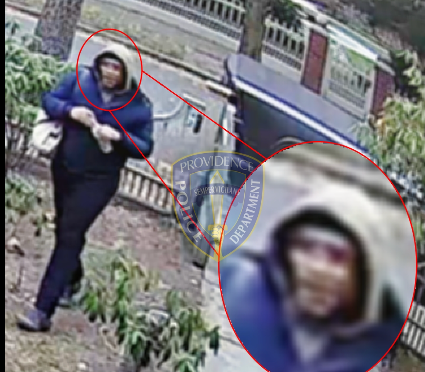 Providence Police on Wednesday released <a href="https://www.providenceri.gov/tips/" target="_blank">new images</a> of a <a href="https://rhodeislandcurrent.com/wp-content/uploads/2025/12/ID-4.png">second person</a> who was walking through the East Side neighborhood at the same time as the suspected shooter-Photo Providence Police