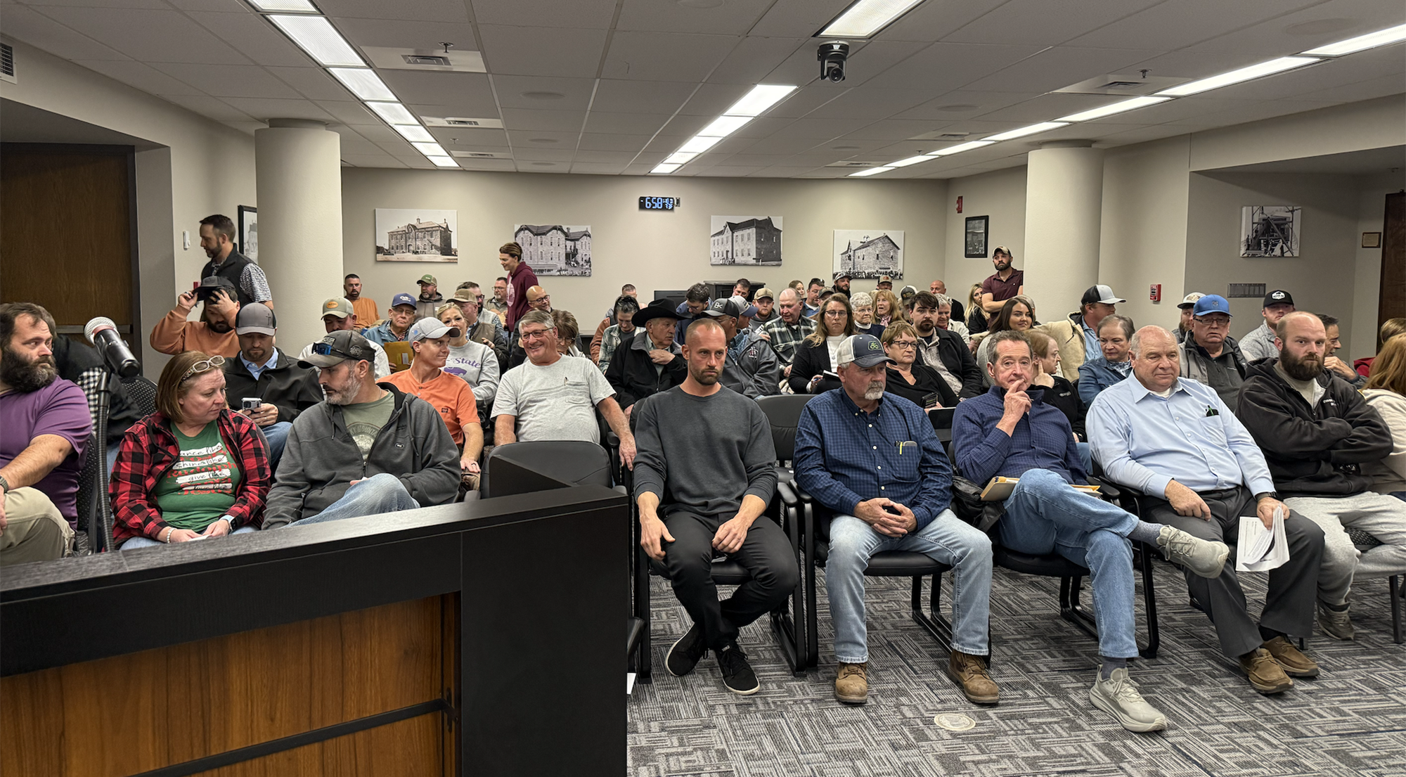 The Joint Ellis County Planning Commission drew about 75 people to its meeting on Wednesday.&nbsp;