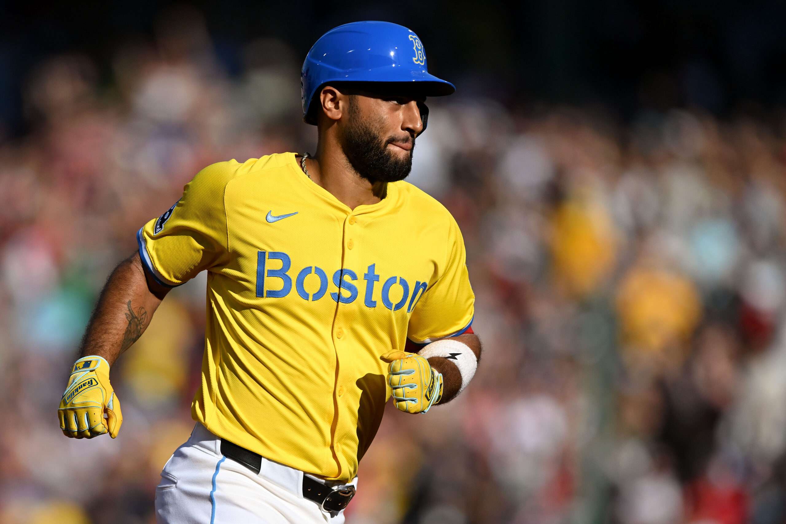The Royals also signed utility player Abraham Toro to a minor league contract on Friday.&nbsp; Toro spent last season with the Boston Red Sox, batting .239 with a .289 OBP/ Photo courtesy of MLB Trade Rumors on X
