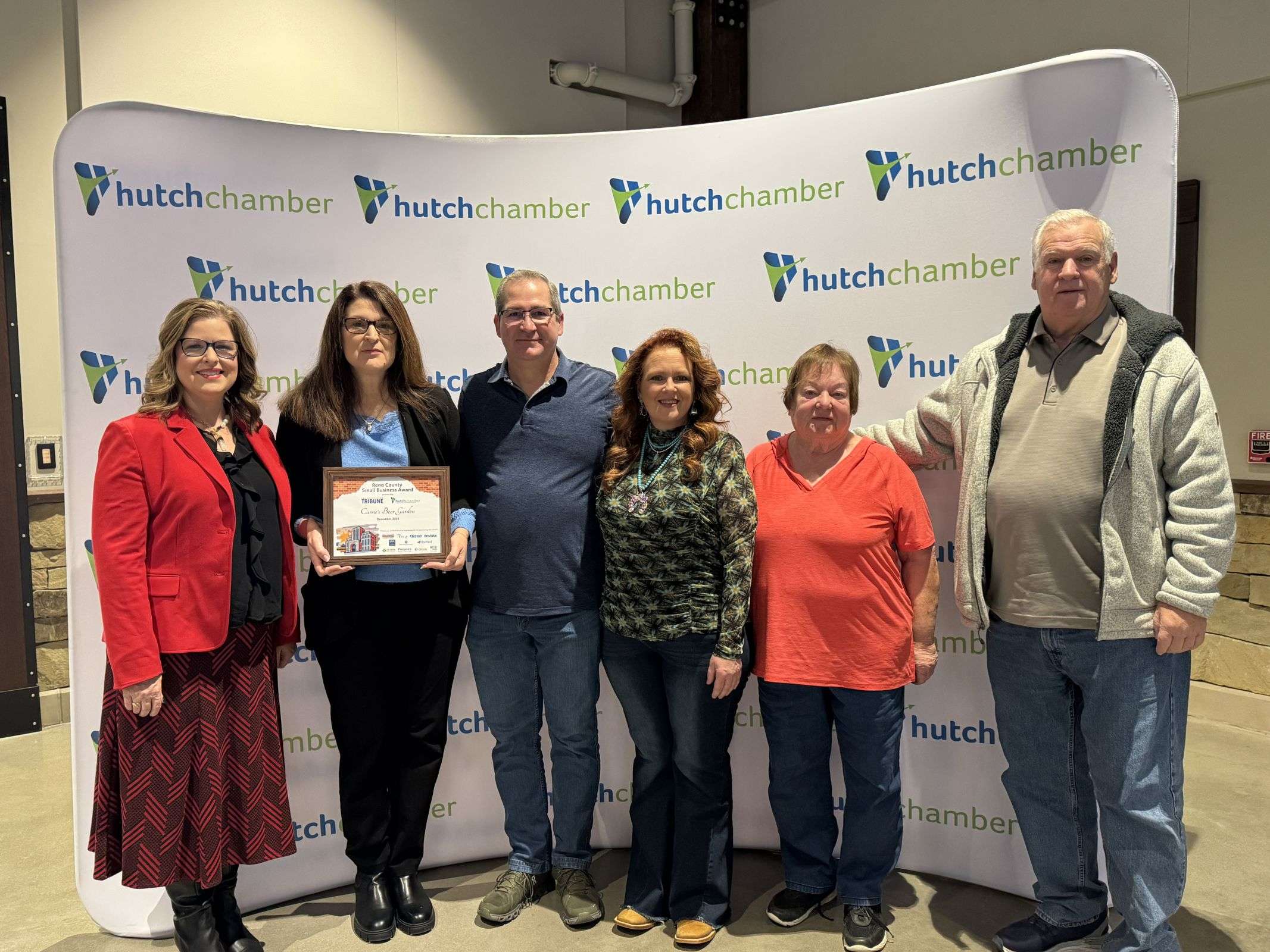 Carrie's Beer Garden named the Hutchinson Reno County Chamber Small Business of the Month for December (Photo courtesy Hutchinson/Reno County Chamber of Commerce)