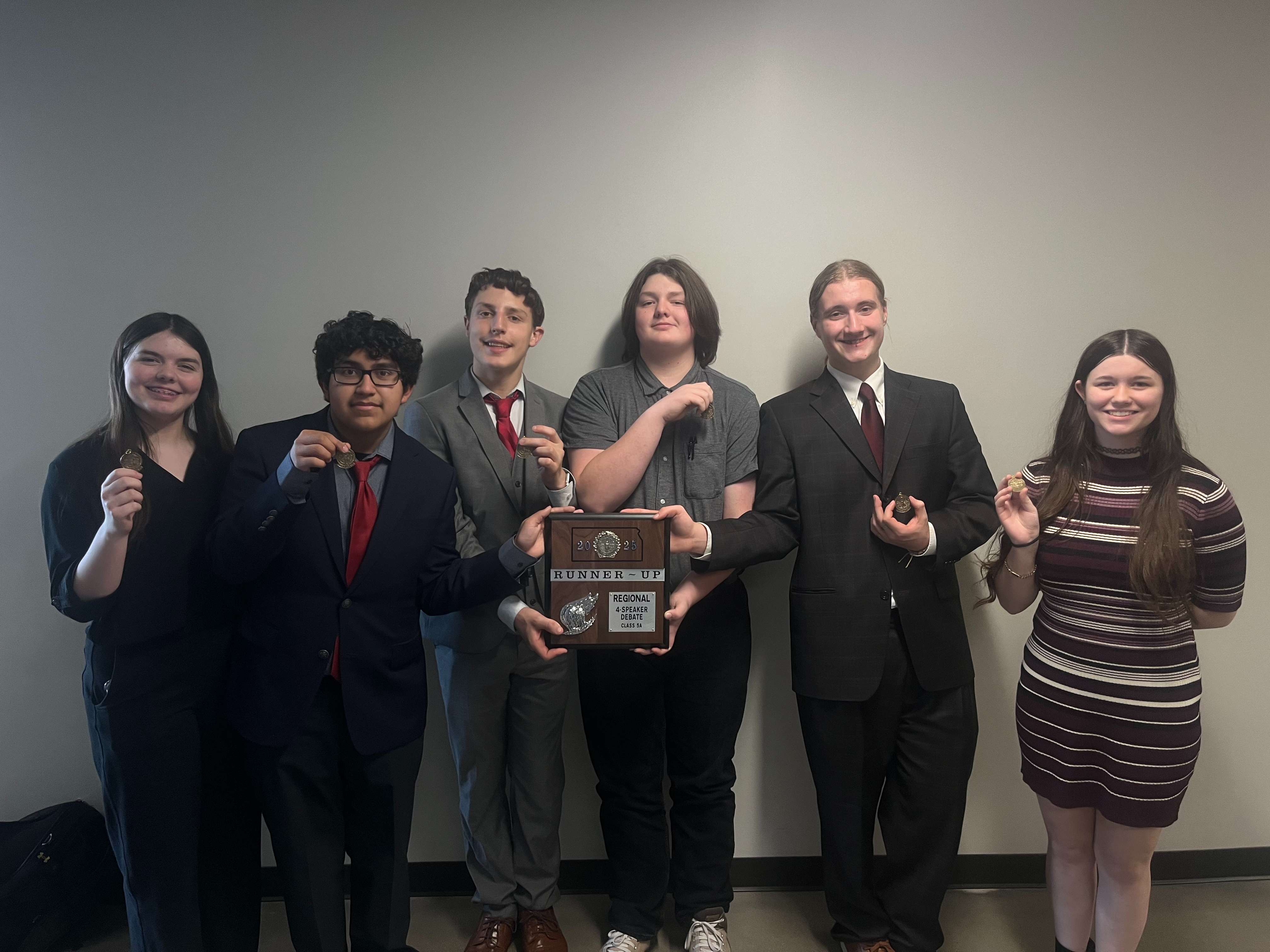 Regional Runners-Up, from left:&nbsp; Holly Ann Lutrell, Jaaziel Hernandez, Ethan Harrington, Hunter McClanahan, Mark Sperlein and Nevaeh Nagel.