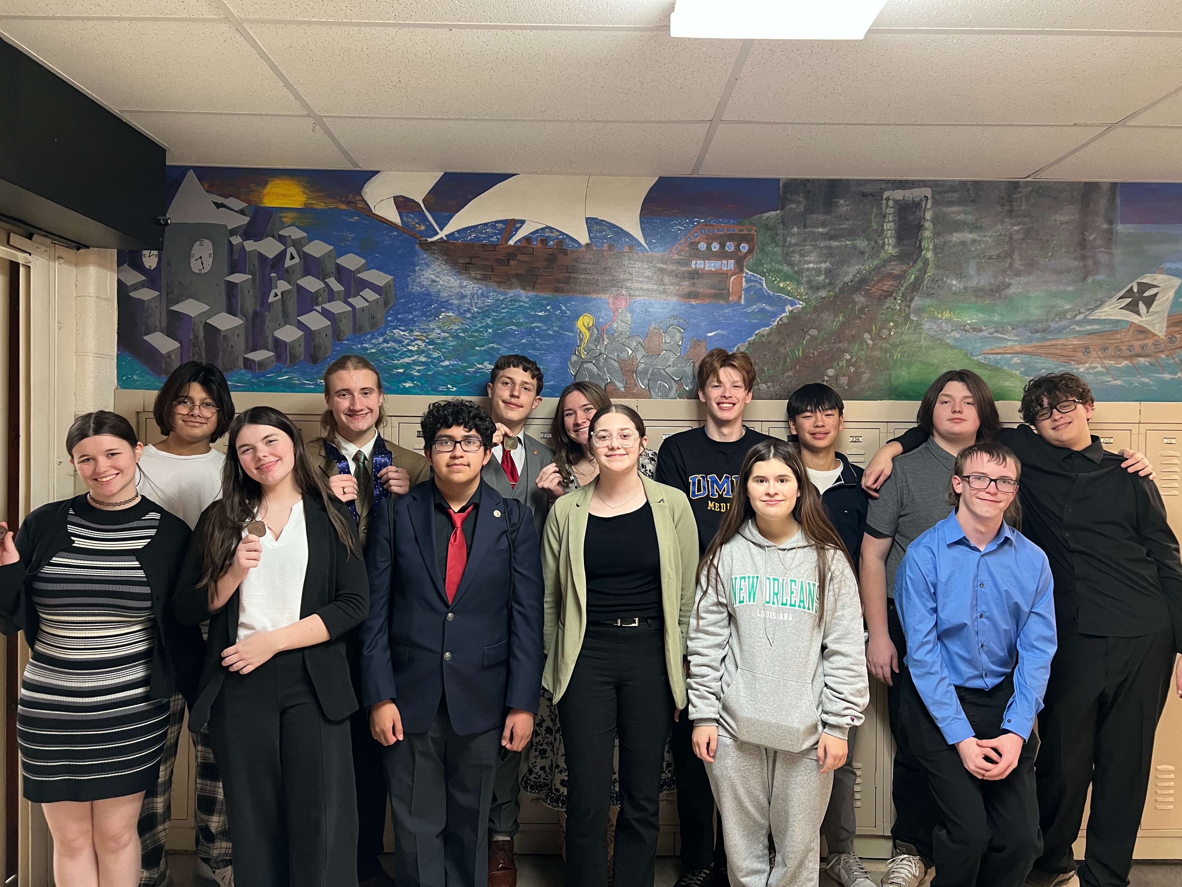 Back Row: Elliot Jimenez, Mark Sperlein, Ethan Harrington, Ella Nokes, Zachary Hart, Parker Coleman, Hunter McClanahan and Tyler Scheuerman.&nbsp;Front Row: Nevaeh Nagel, Holly Ann Luttrel, Jaaziel Hernandez, Aubree Lewis, Kendra Scheideman, RJ Calvert.