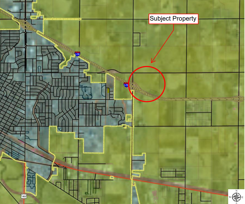 I-70, Exit 161. Image courtesy City of Hays