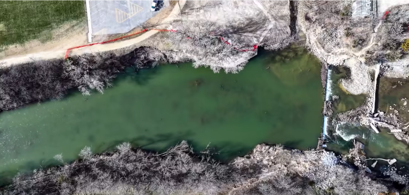 Aerial footage of the Smoky Hill River, posted December 23, 2025. Courtesy of Deer Creek Drones LLC.