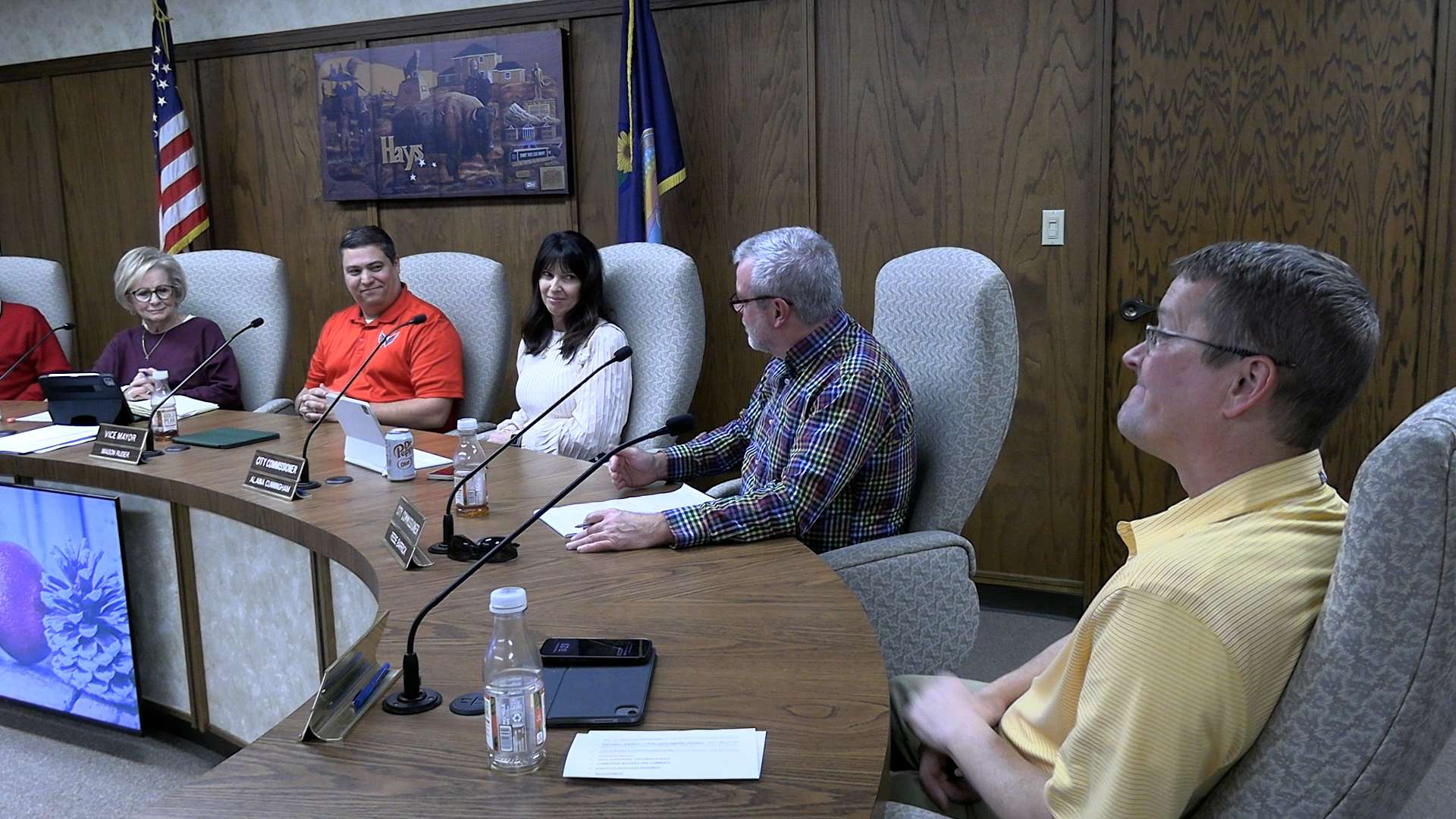 Hays City Commission at their final regular meeting of 2025. Photo by Becky Kiser/Hays Post
