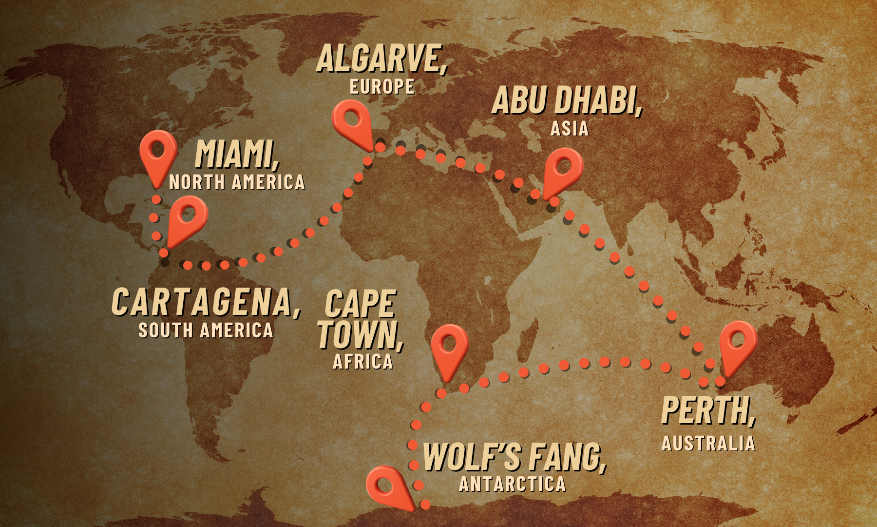 The Great World Race Map (Courtesy The Great World Race"